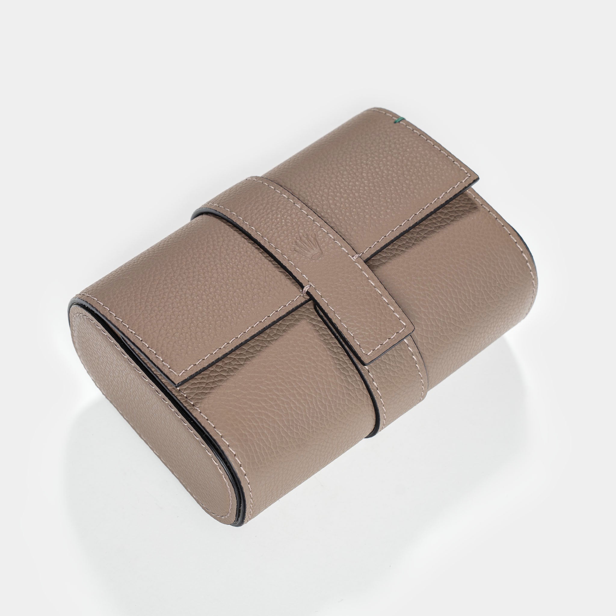 Rolex Leather Watch Roll Taupe Color