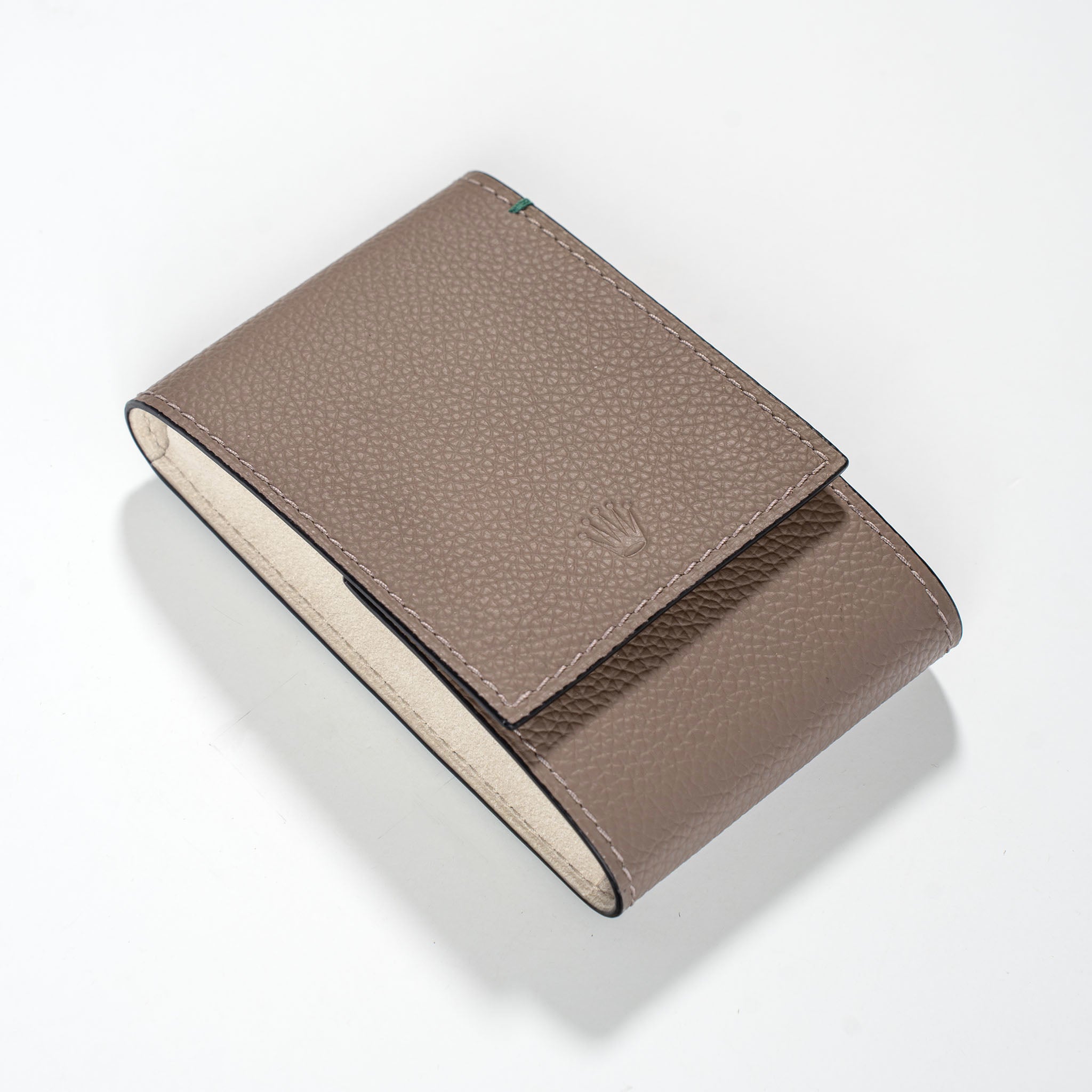 Rolex Taupe Color Single Watch Leather Pouch