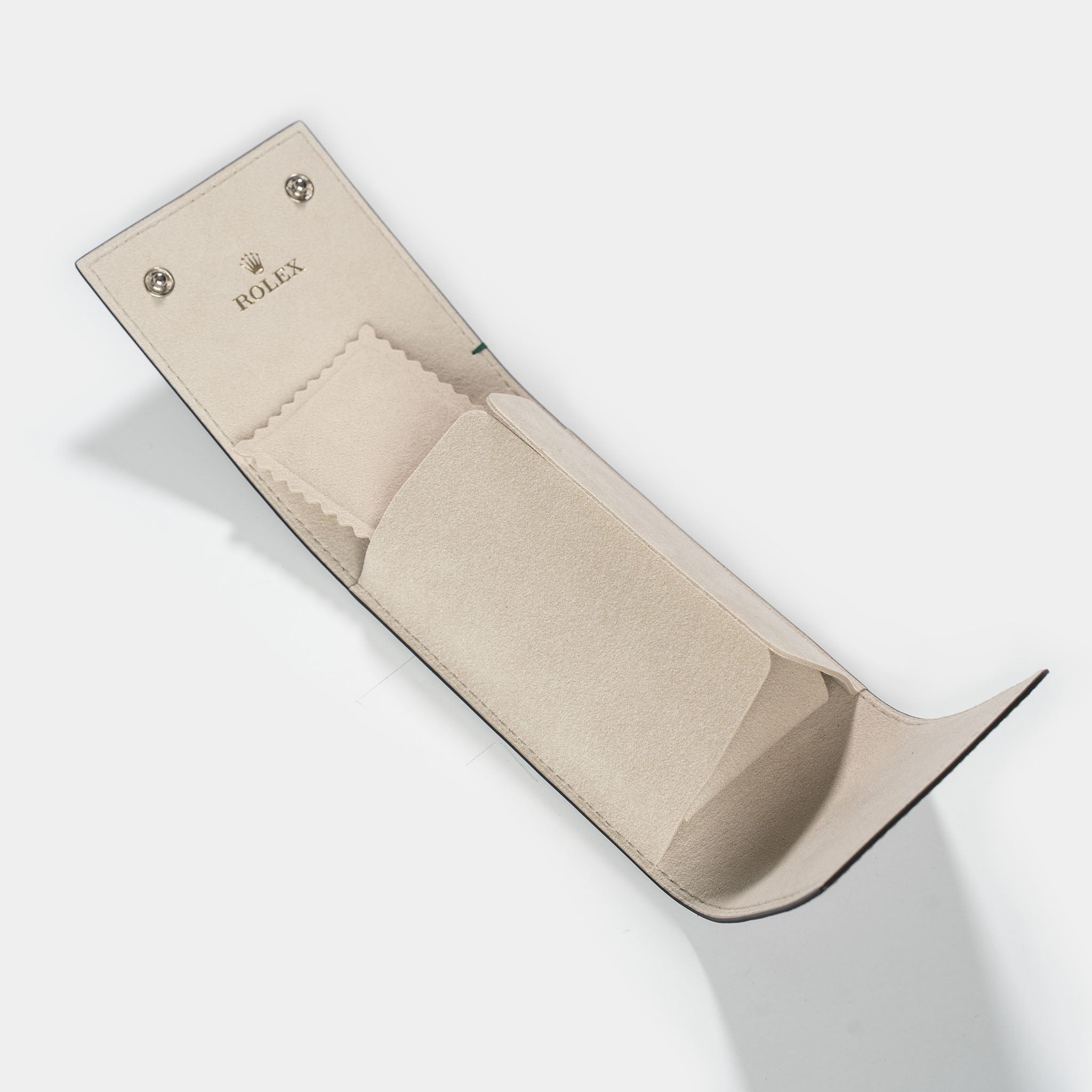 Rolex Taupe Color Single Watch Leather Pouch