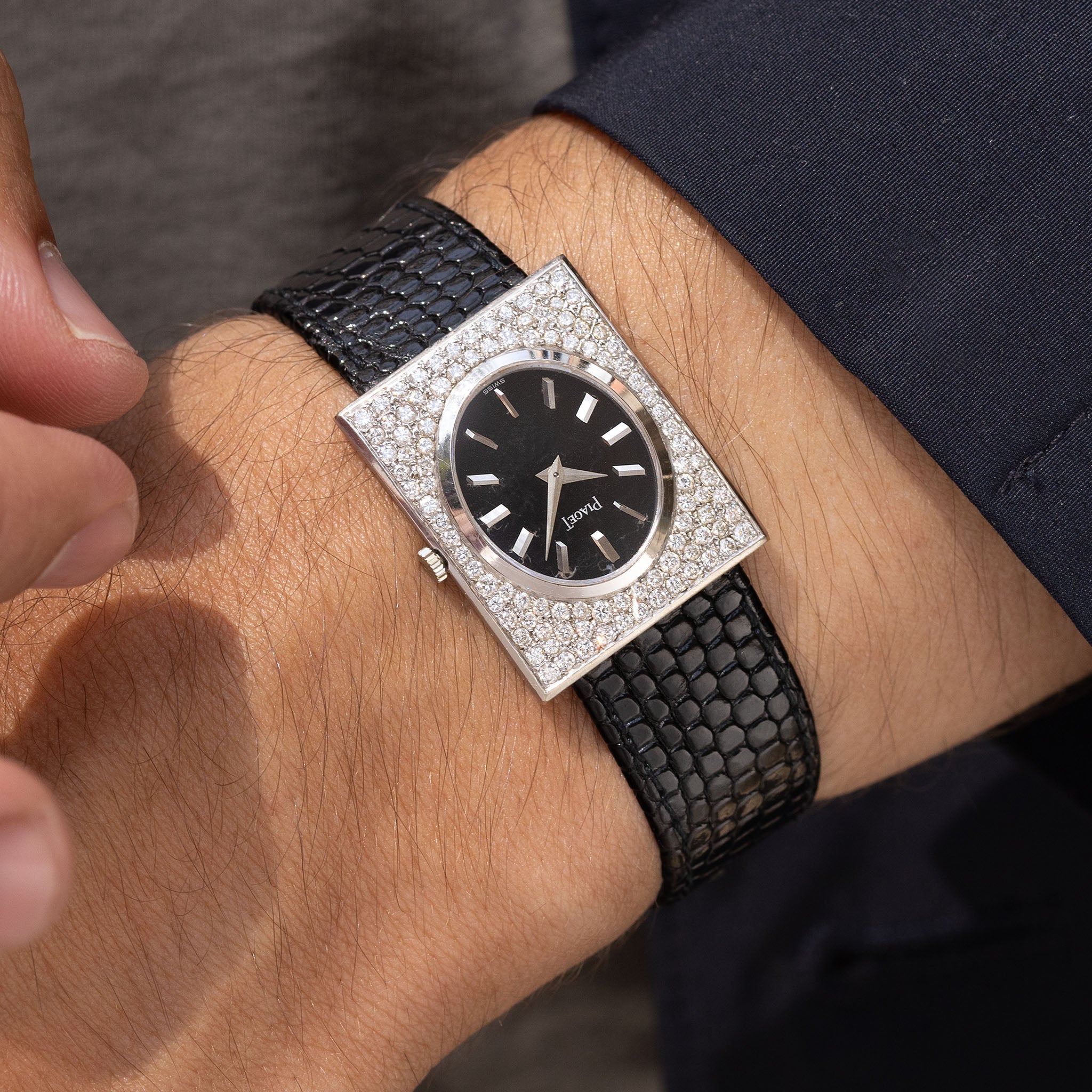 Piaget Dresswatch Diamond White Gold Pave Case ref. 918