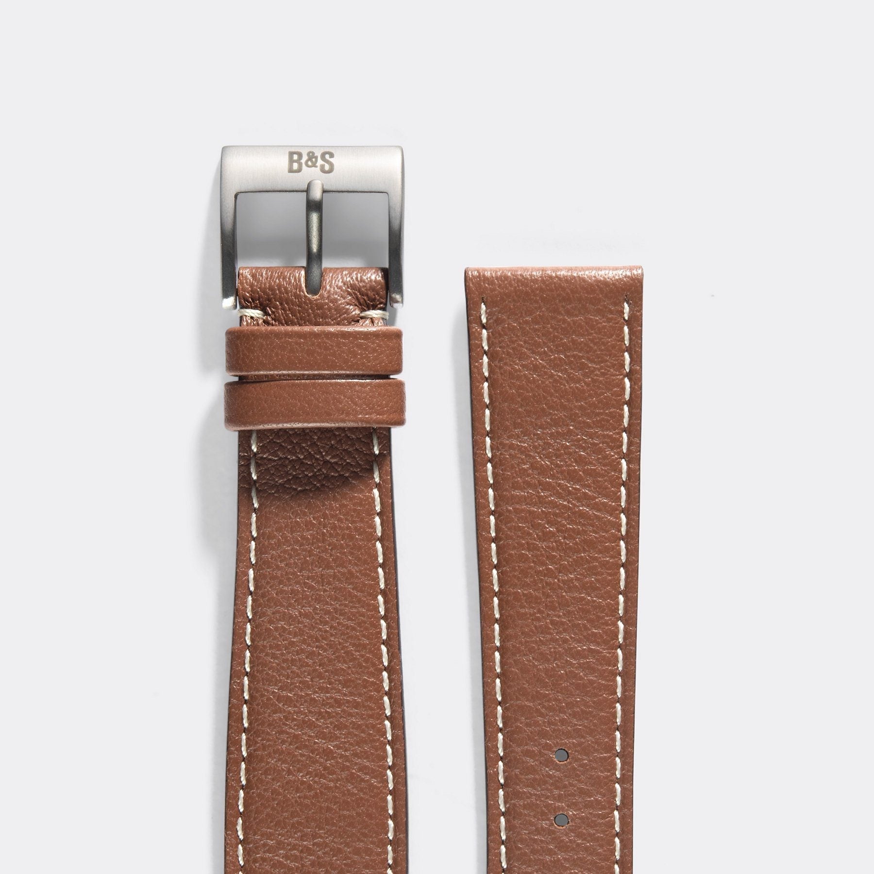 Pecan Brown Leather Watch Strap