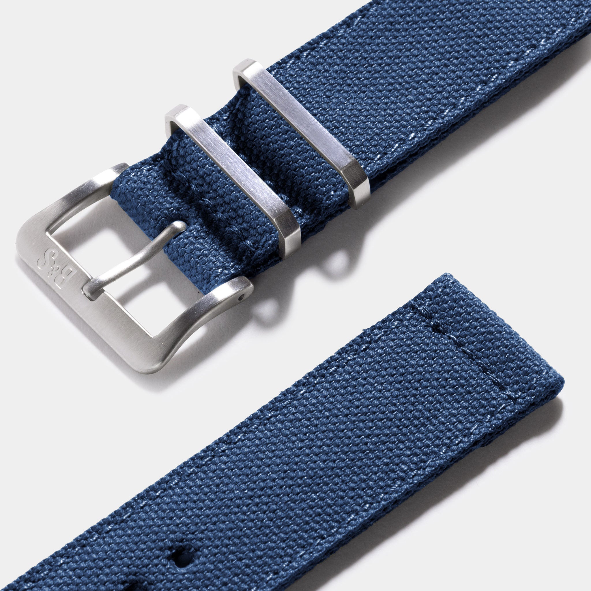 Safari Navy Canvas Watch Strap