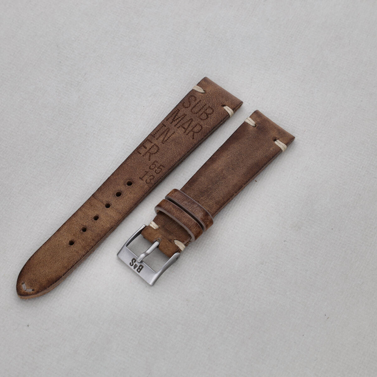 Sample Sale - Smokeyjack Brown Leather Watch Strap - 20mm