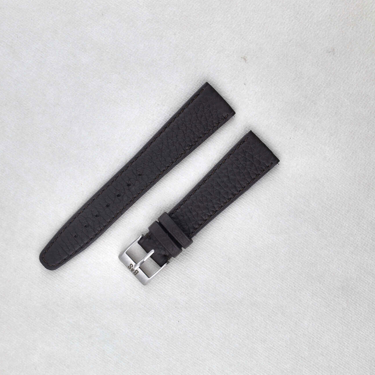 Sample Sale - Taurillon Dark Brown Speedy Leather Watch Strap - 20mm