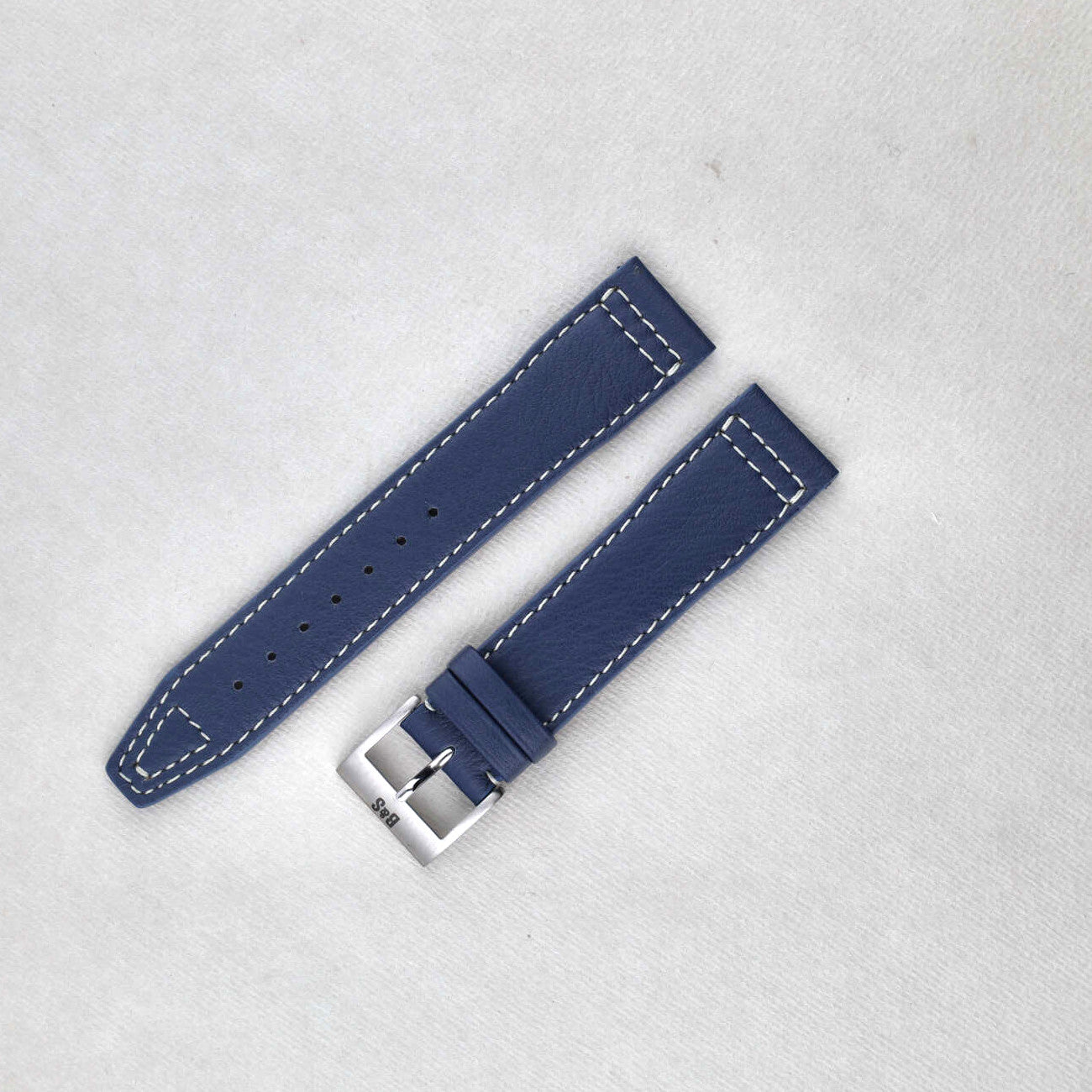 Sample Sale - VIPR Blue Aviator Leather Watch Strap - 20mm