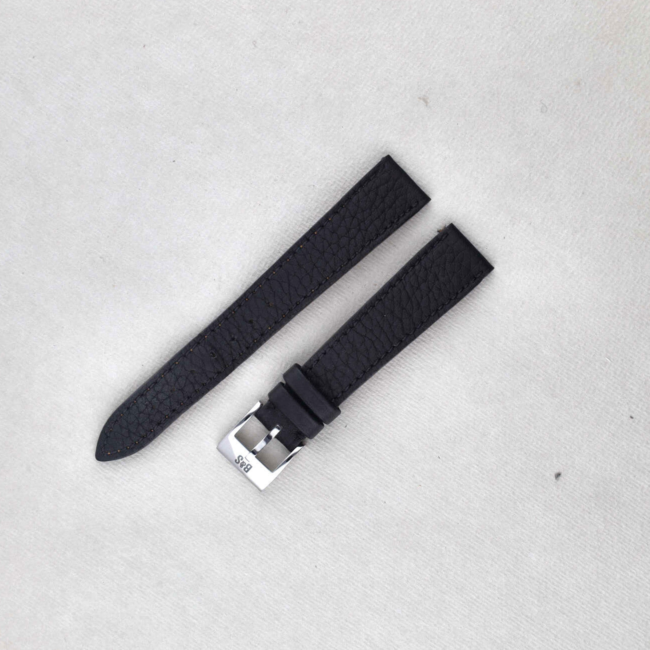 Sample Sale - Taurillon Black Thin Leather Watch Strap - 17mm