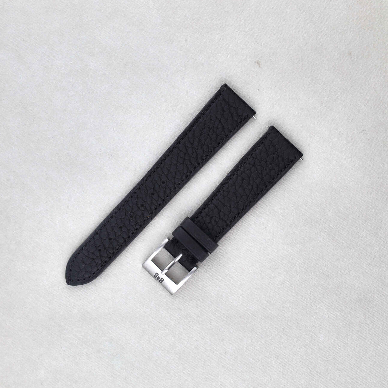 Sample Sale - Taurillon Black Leather Watch Strap - 19mm