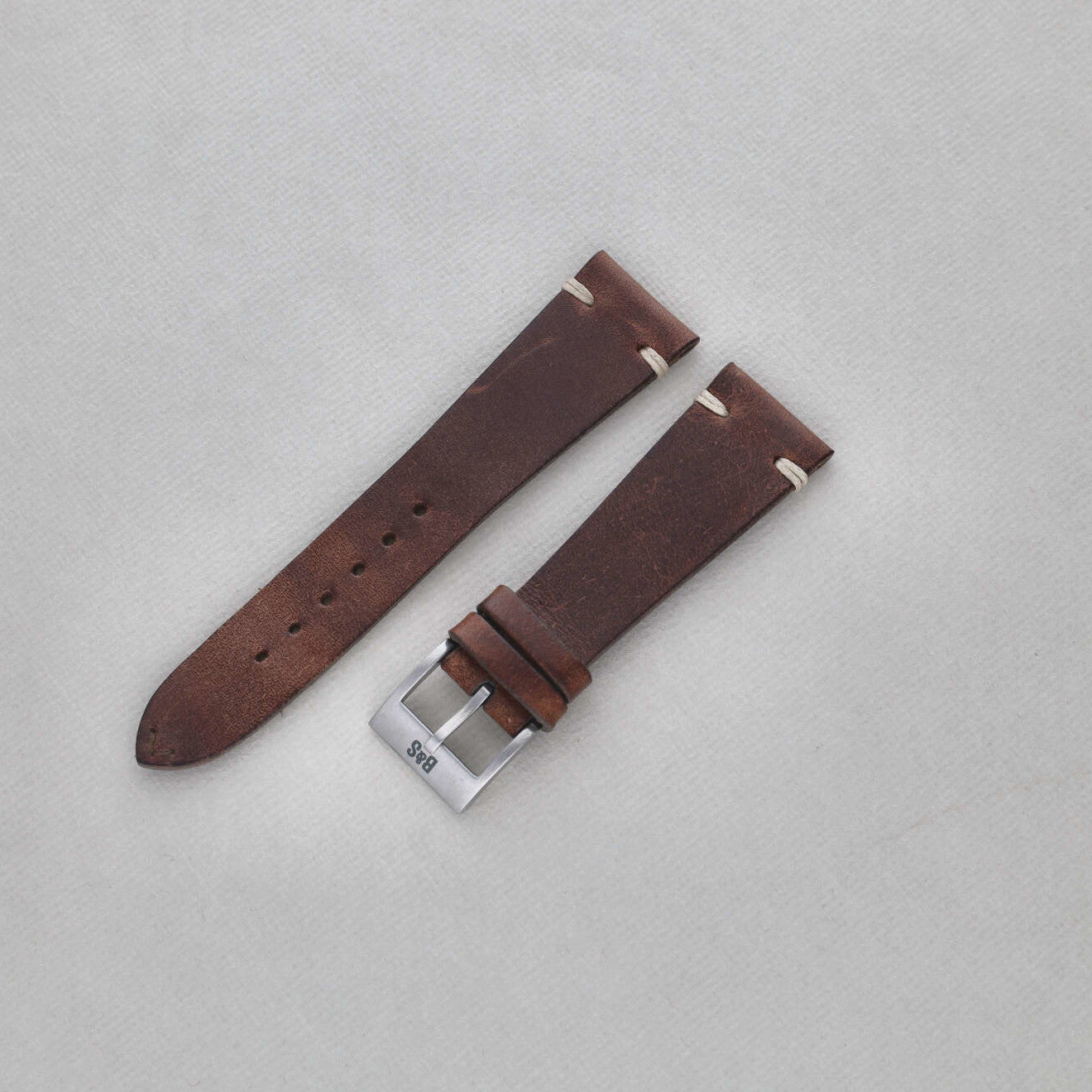 Sample Sale - Siena Brown Leather Watch Strap - 21mm - Short