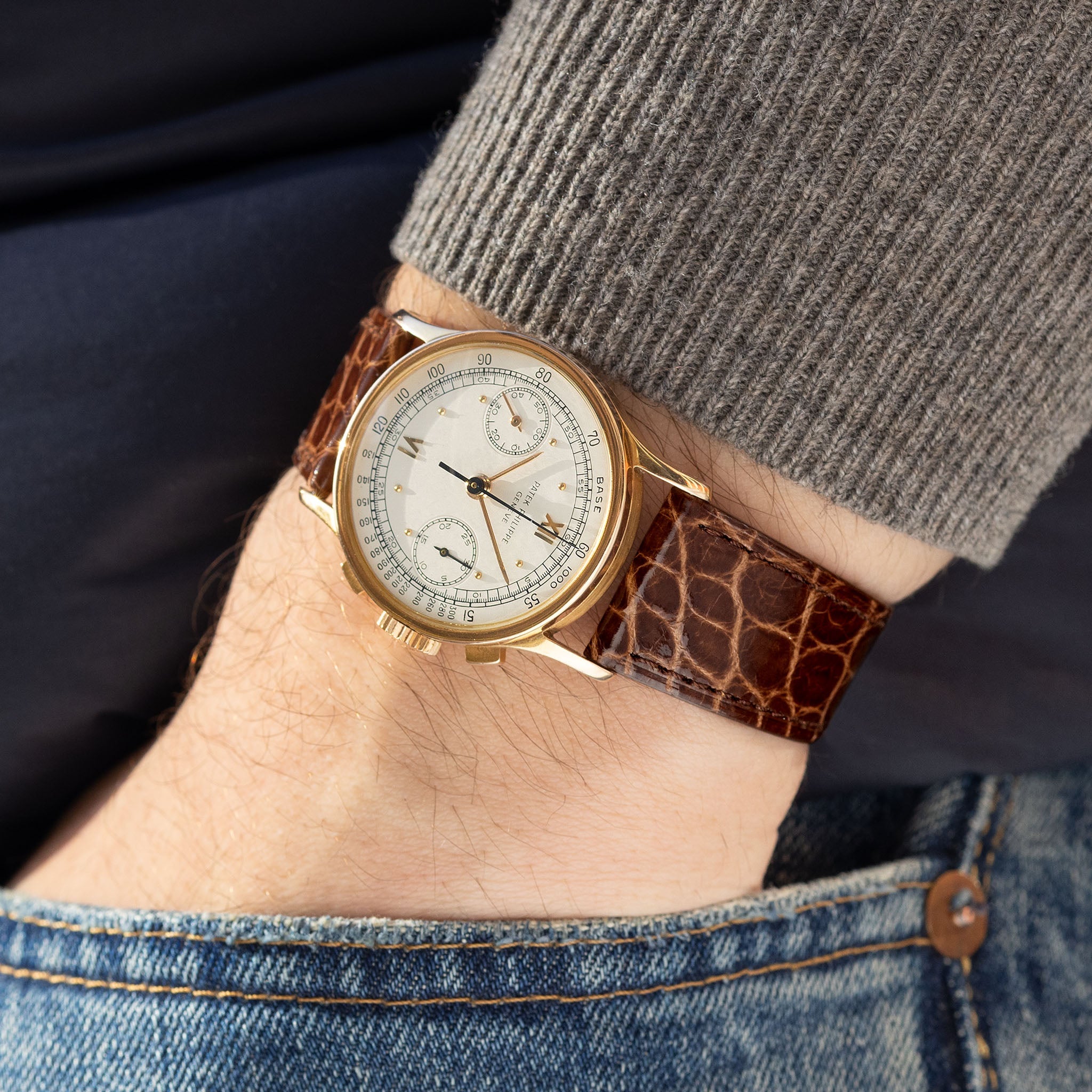 Walnut Brown Alligator Watch Strap - Classic Dress
