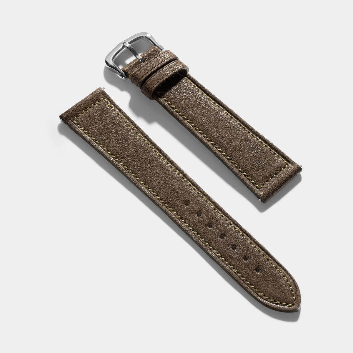 Strap for Cartier Tank Must (2021 - Today) - Olive Green Boxed Calfskin
