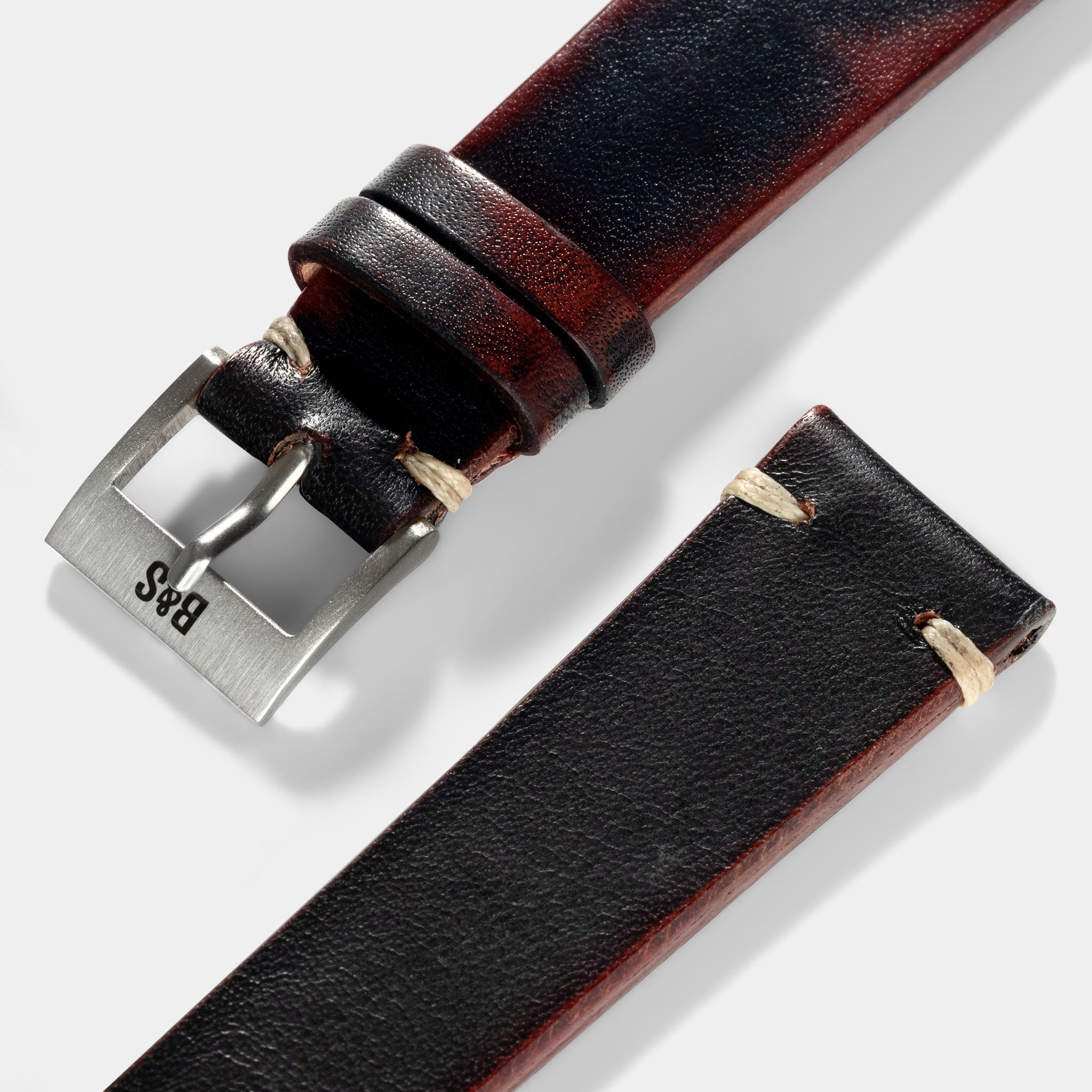 Diablo Black Leather Watch Strap