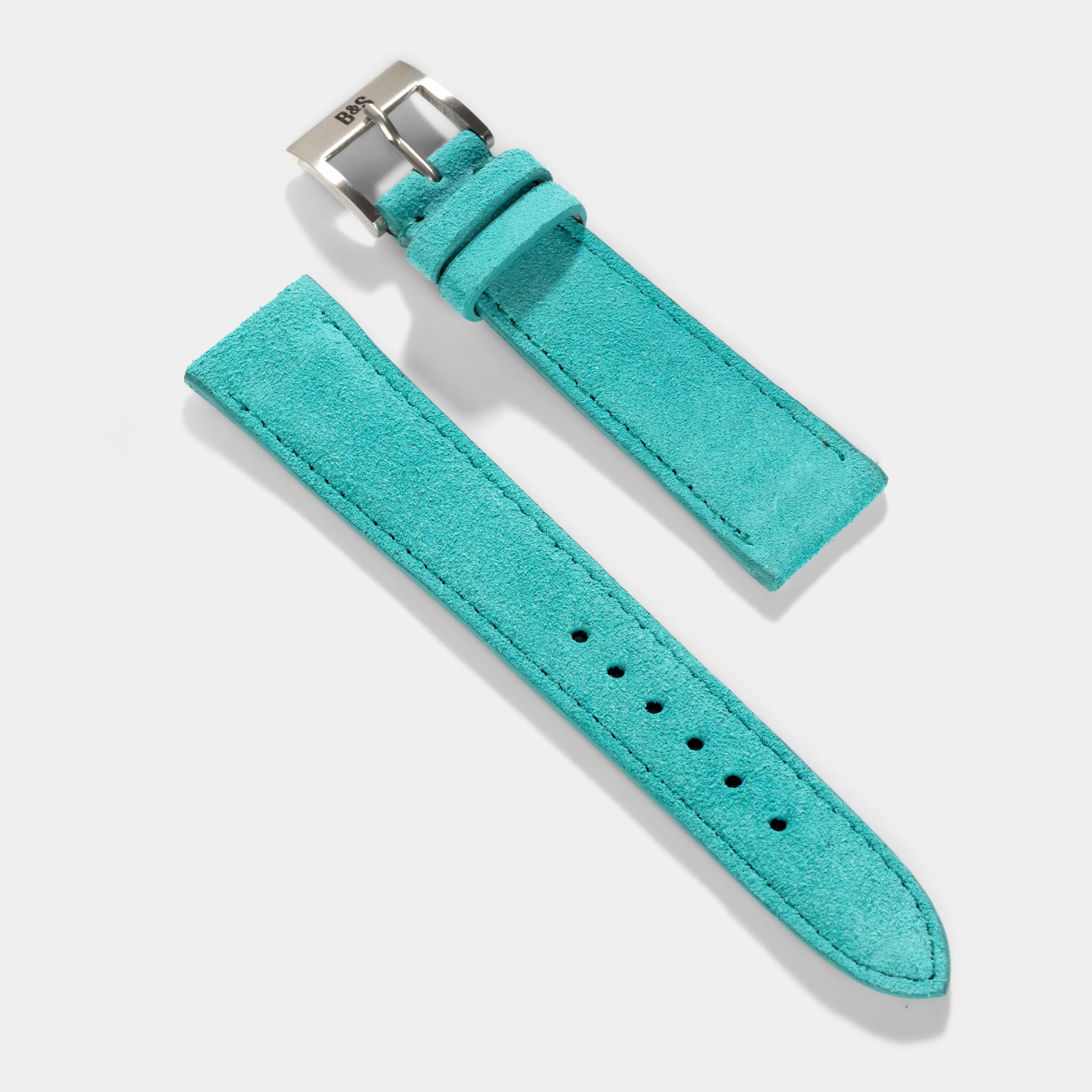 Turquoise Suede Leather Watch Strap