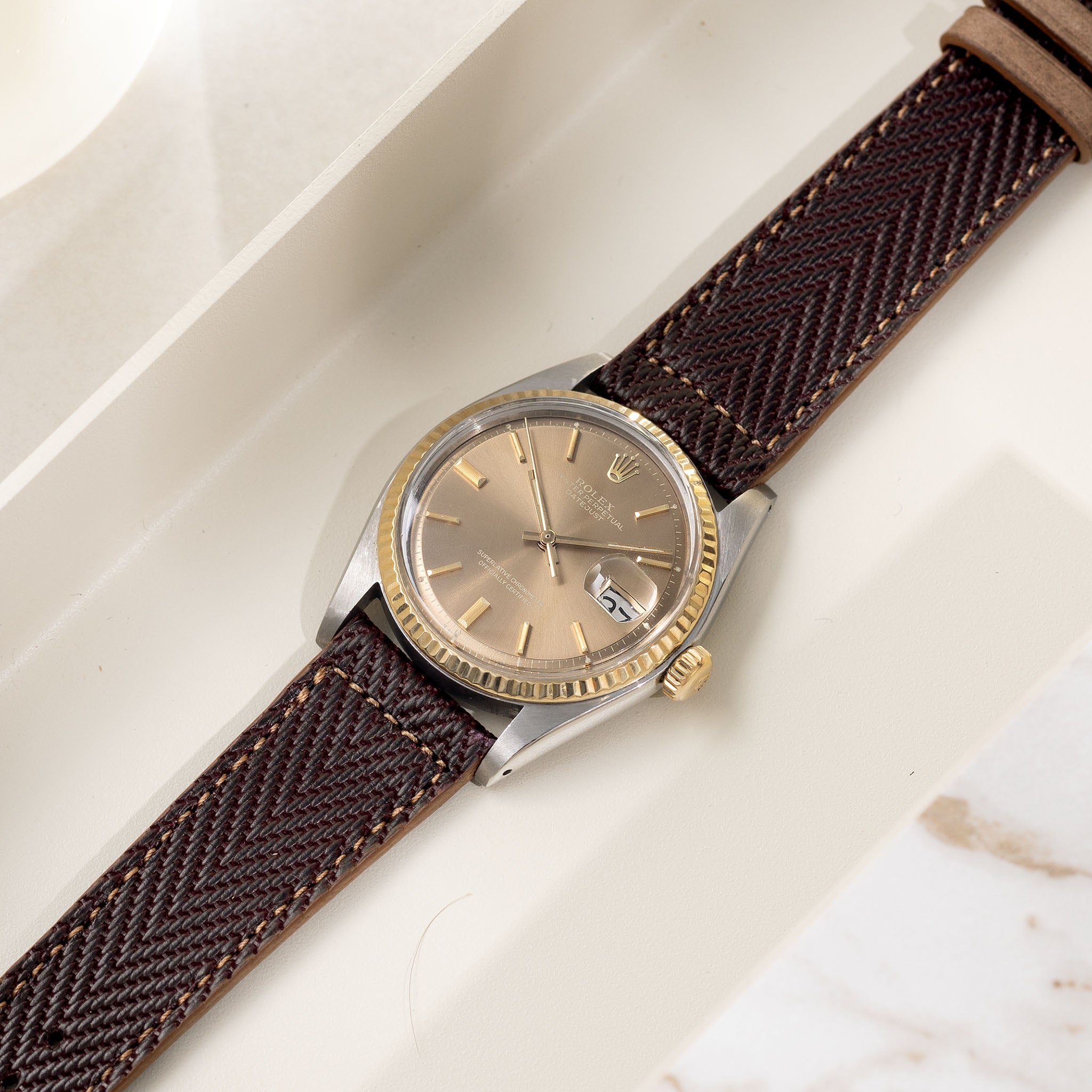The Limited Edition ManhattanRollie Leather Watch Strap – Charity Edition Rolex 1601 Datejust