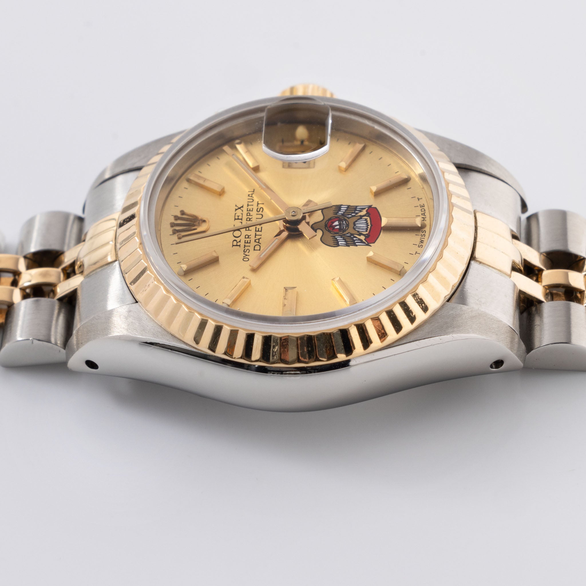 Rolex Lady Datejust Steel and Gold UAE Desert Eagle Dial Ref 69173