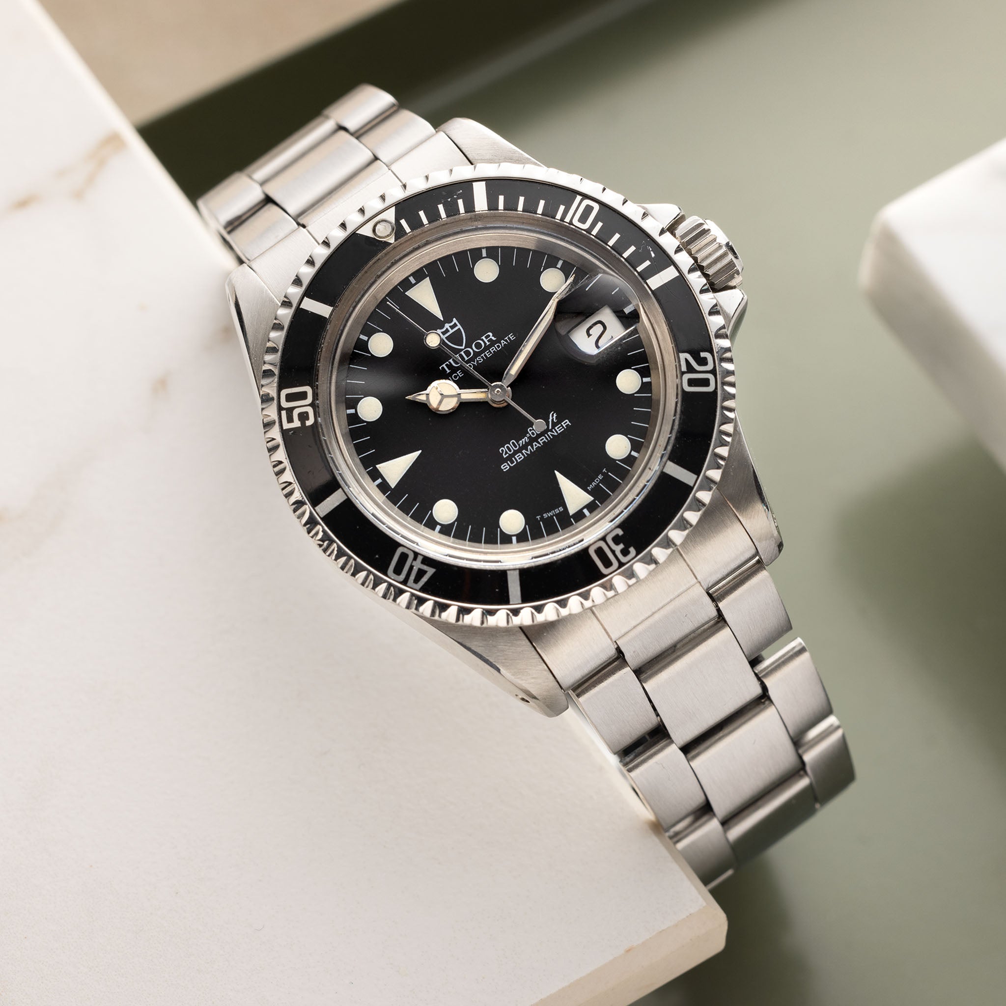 Tudor Submariner Date Black Dial Ref 79090