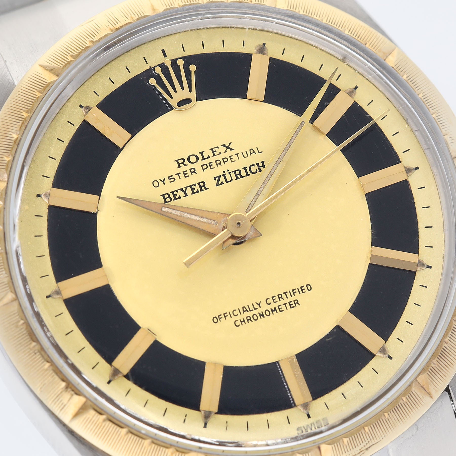 Rolex Oyster Perpetual Double Signed Beyer Zürich Ref. 6582