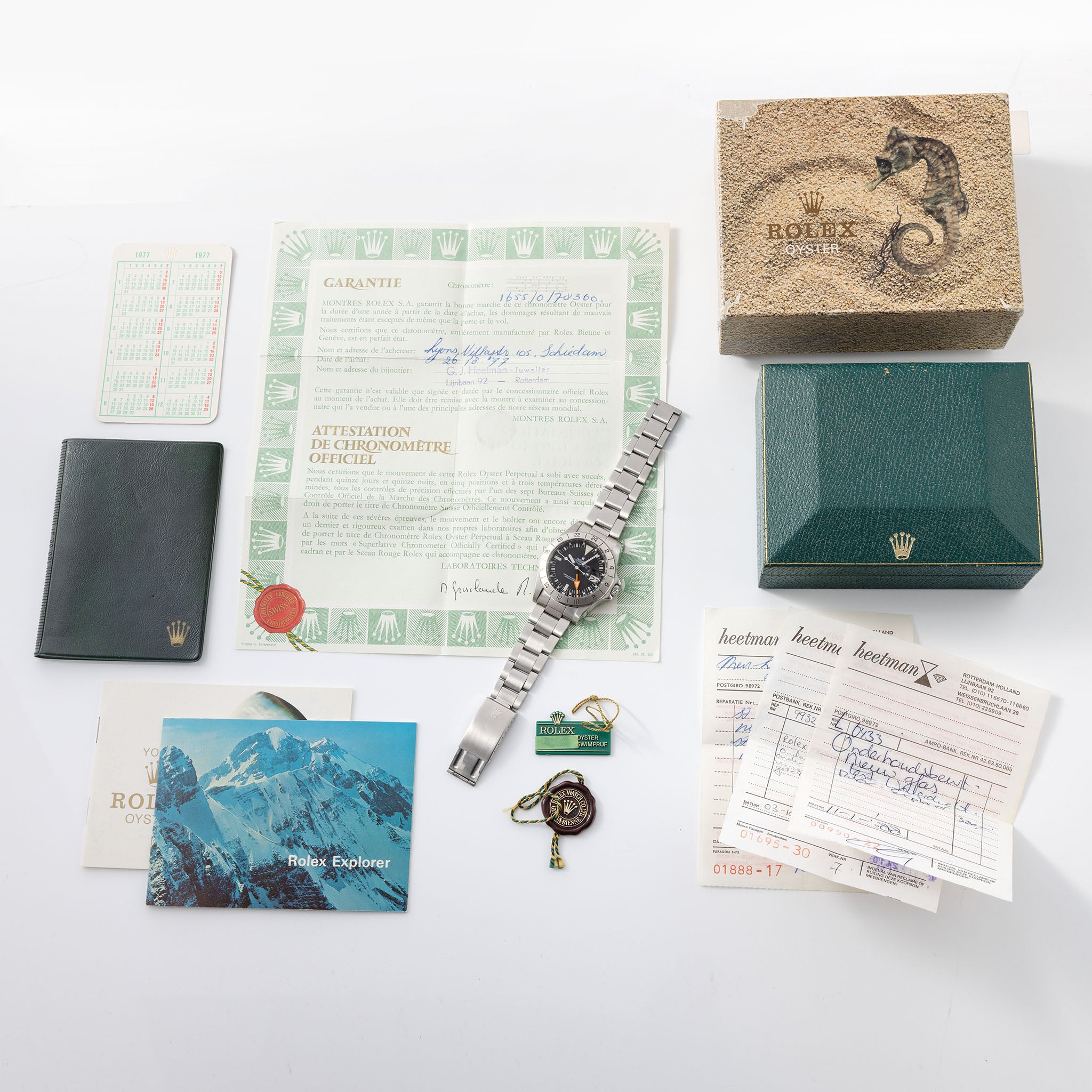 Rolex Explorer 2 Ref 1655 Mk2 Dial Box and Papers Set
