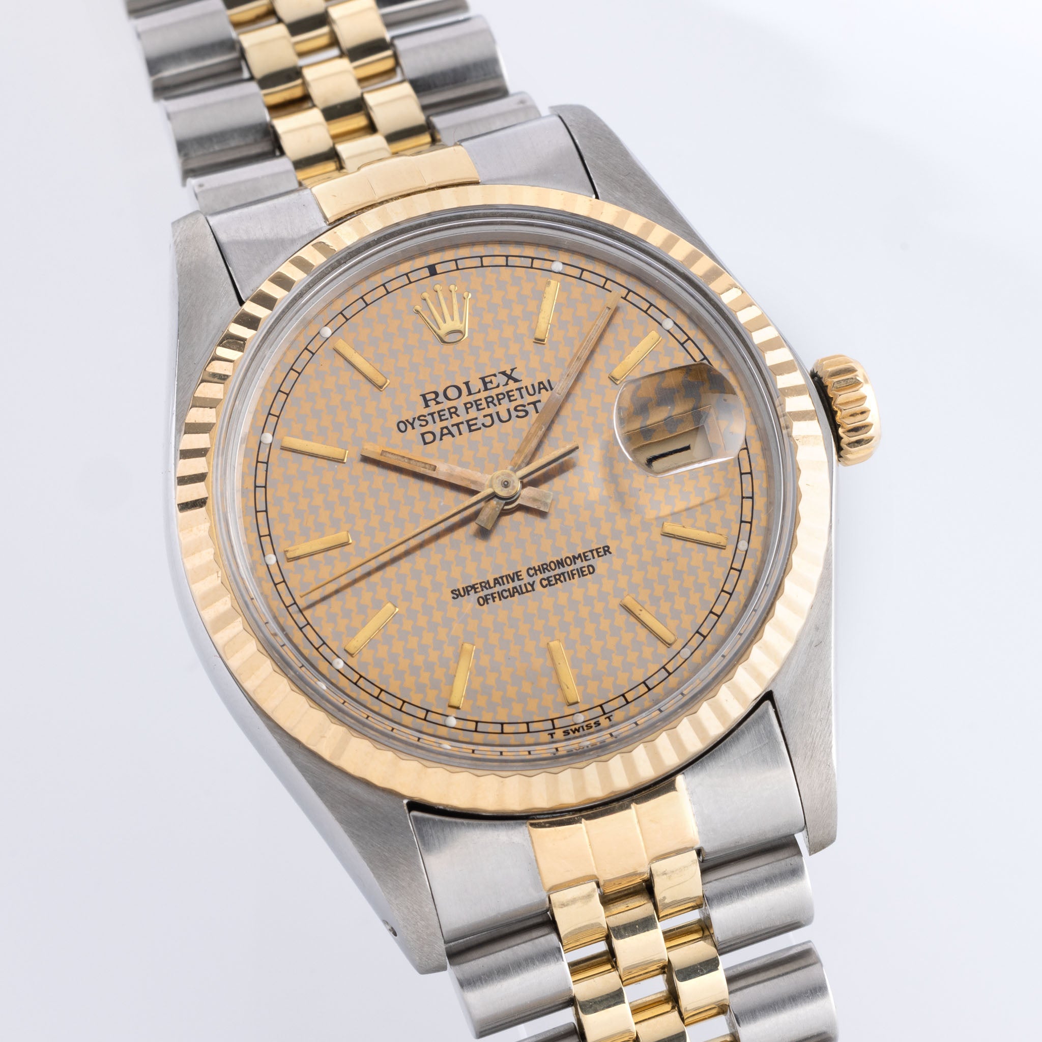 Rolex on sale houndstooth dial