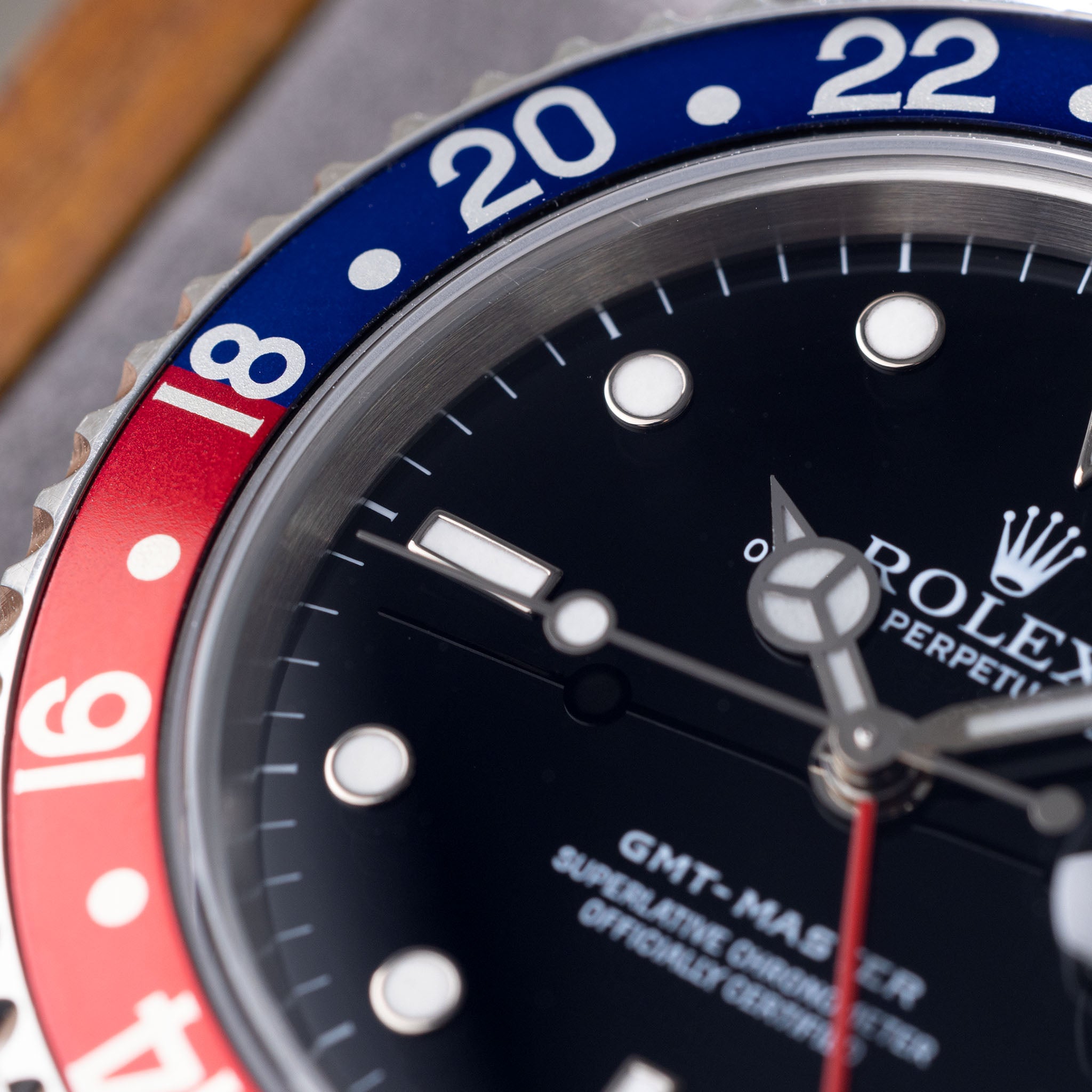 Rolex GMT Master 16700 Tritium Dial Pepsi Bezel