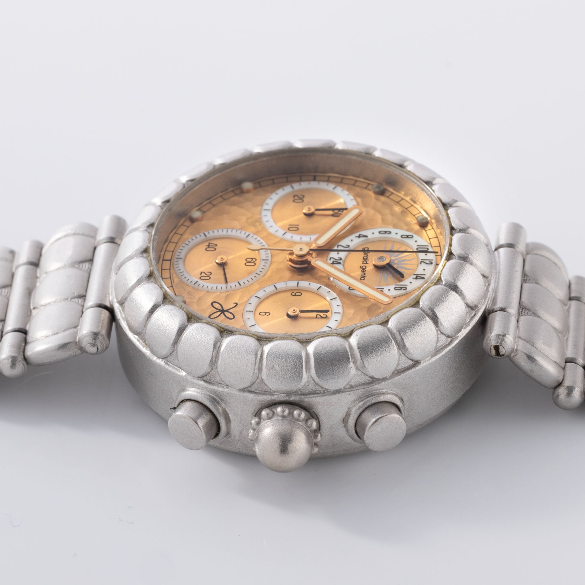 Gerald Genta Dual Time Chronograph Unique Piece in Platinum