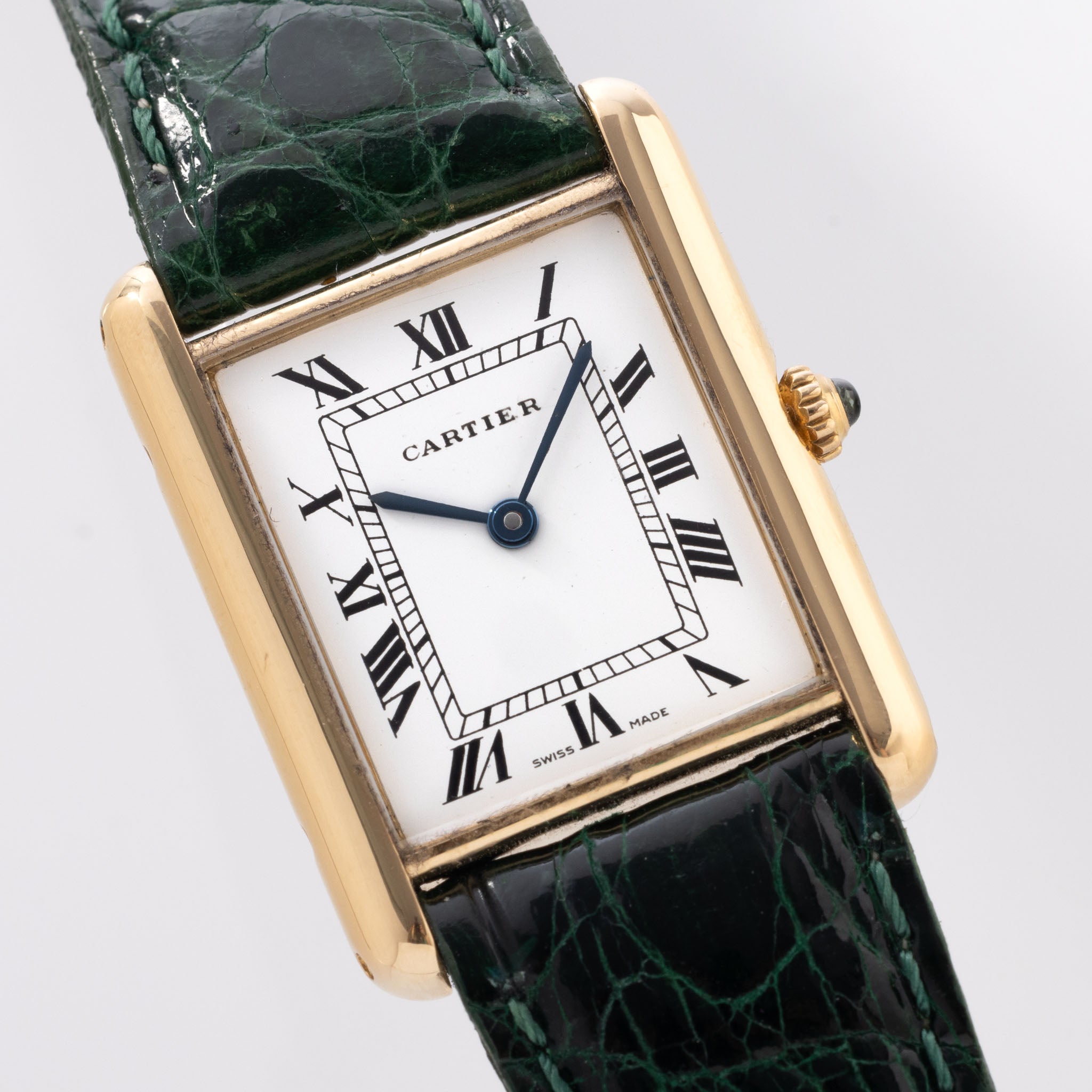 Cartier tank shop quartz 18k