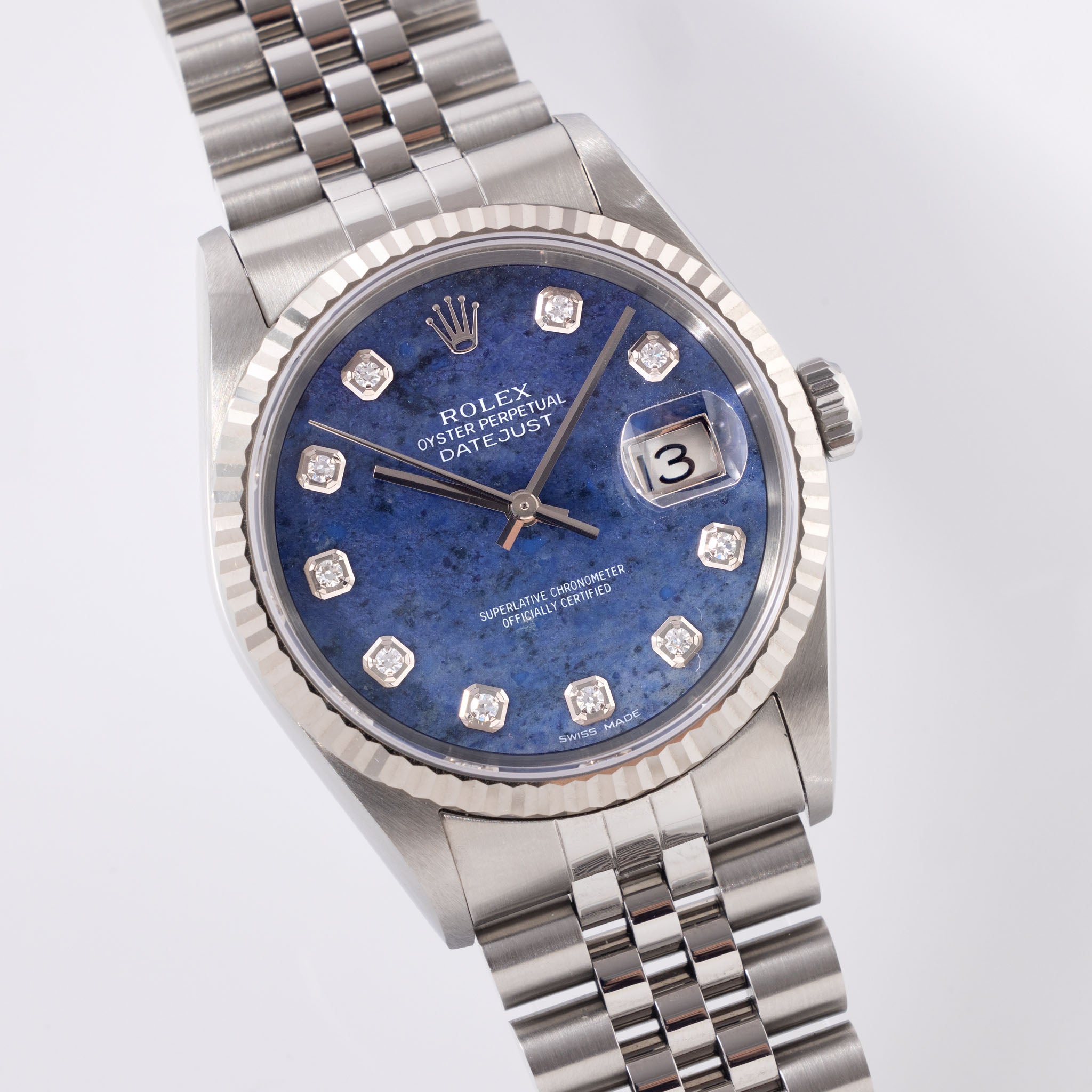 Rolex datejust sodalite dial hot sale