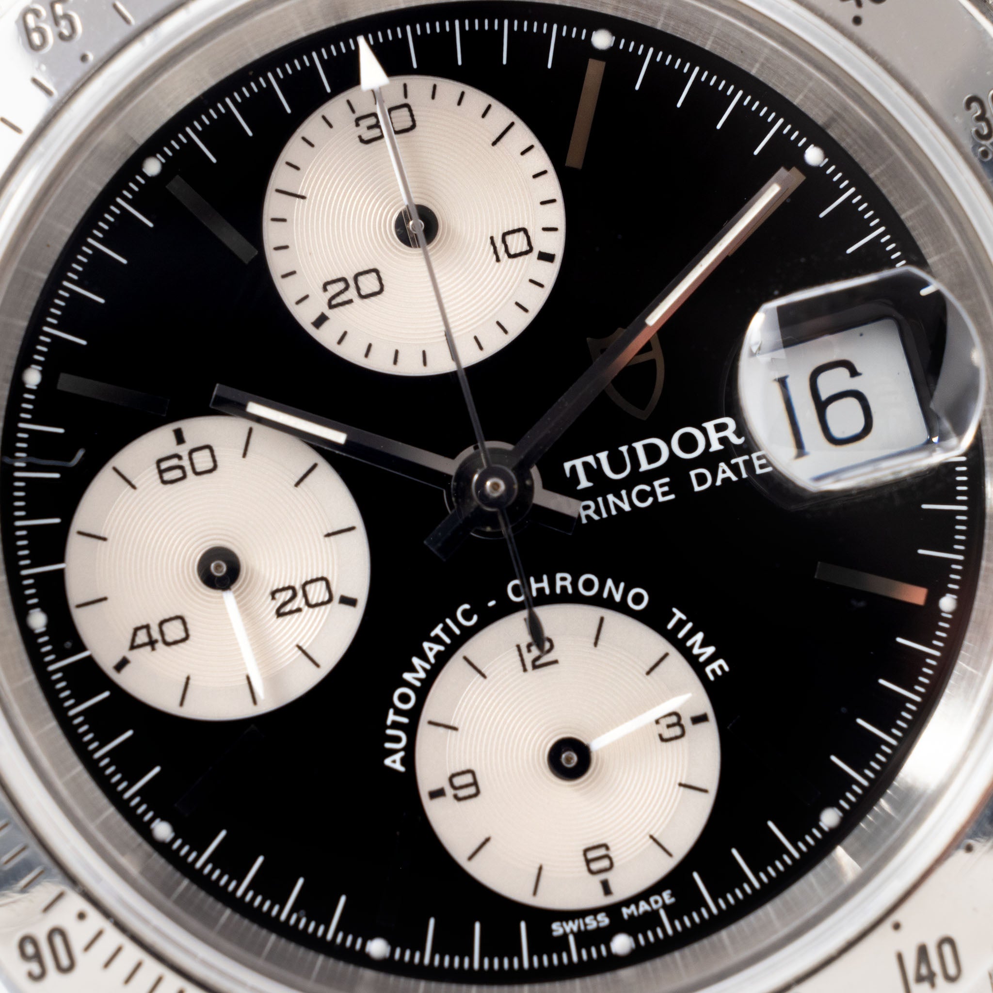 Tudor Prince Date Chronograph Black Dial Ref 79280