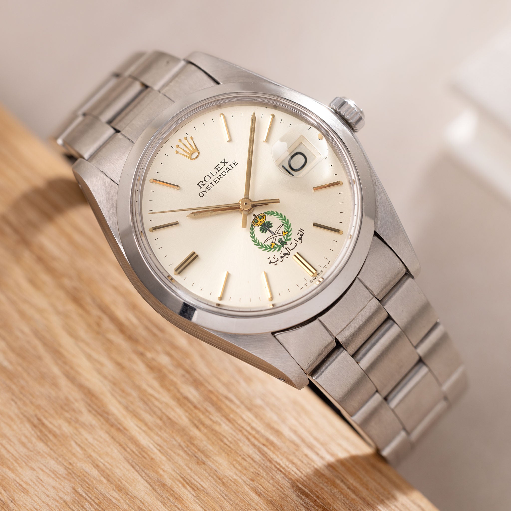 Rolex Oysterdate Precision Royal Saudi Armed Forces Dial Ref 6694