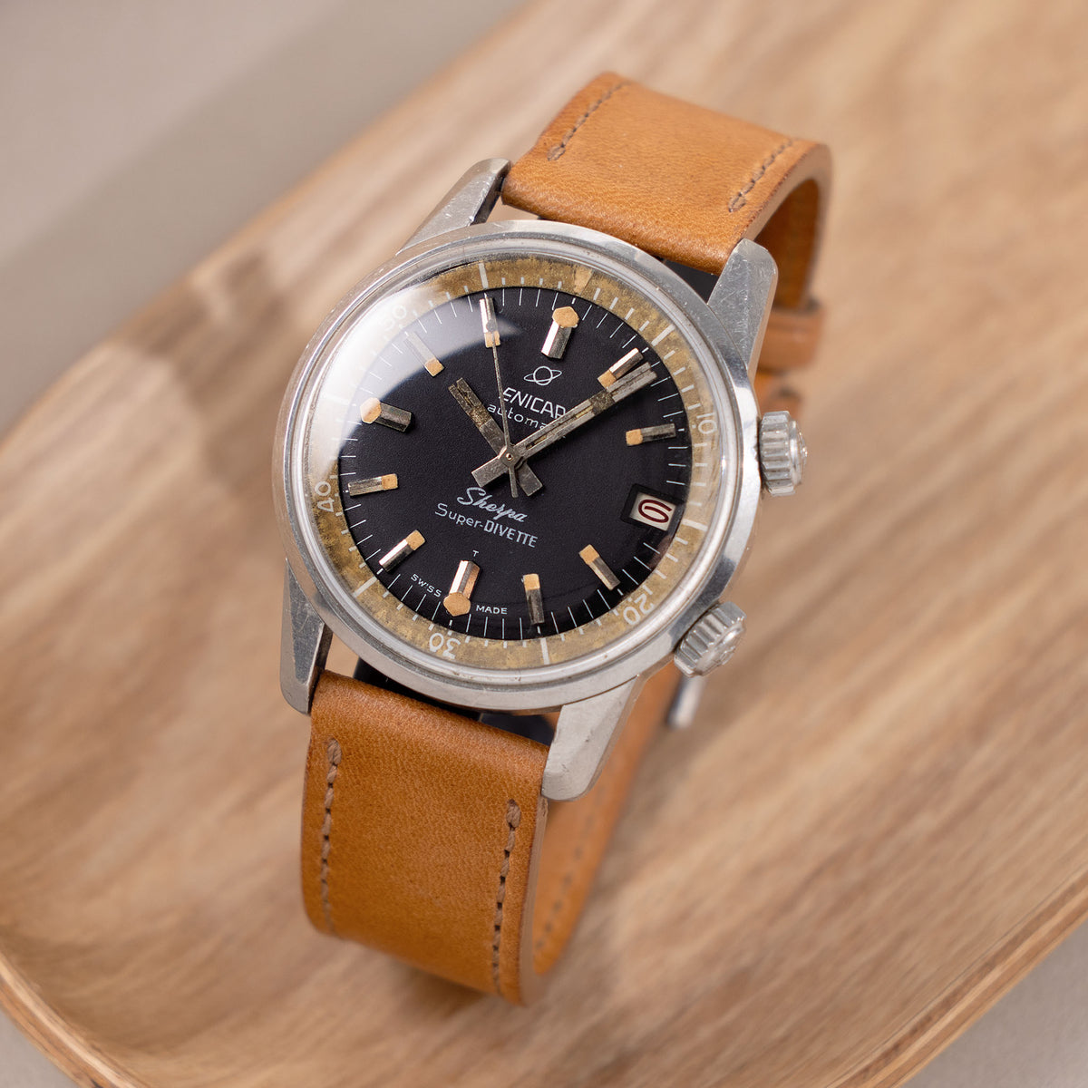 Vintage Enicar Sherpa Super-Divette 145/004, dealer photograph 1