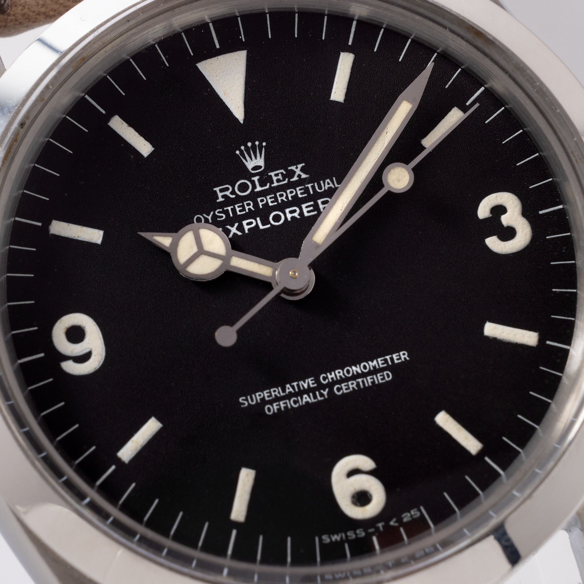 Rolex Explorer - Black Quarter Arabic Dial & Bracelet Strap