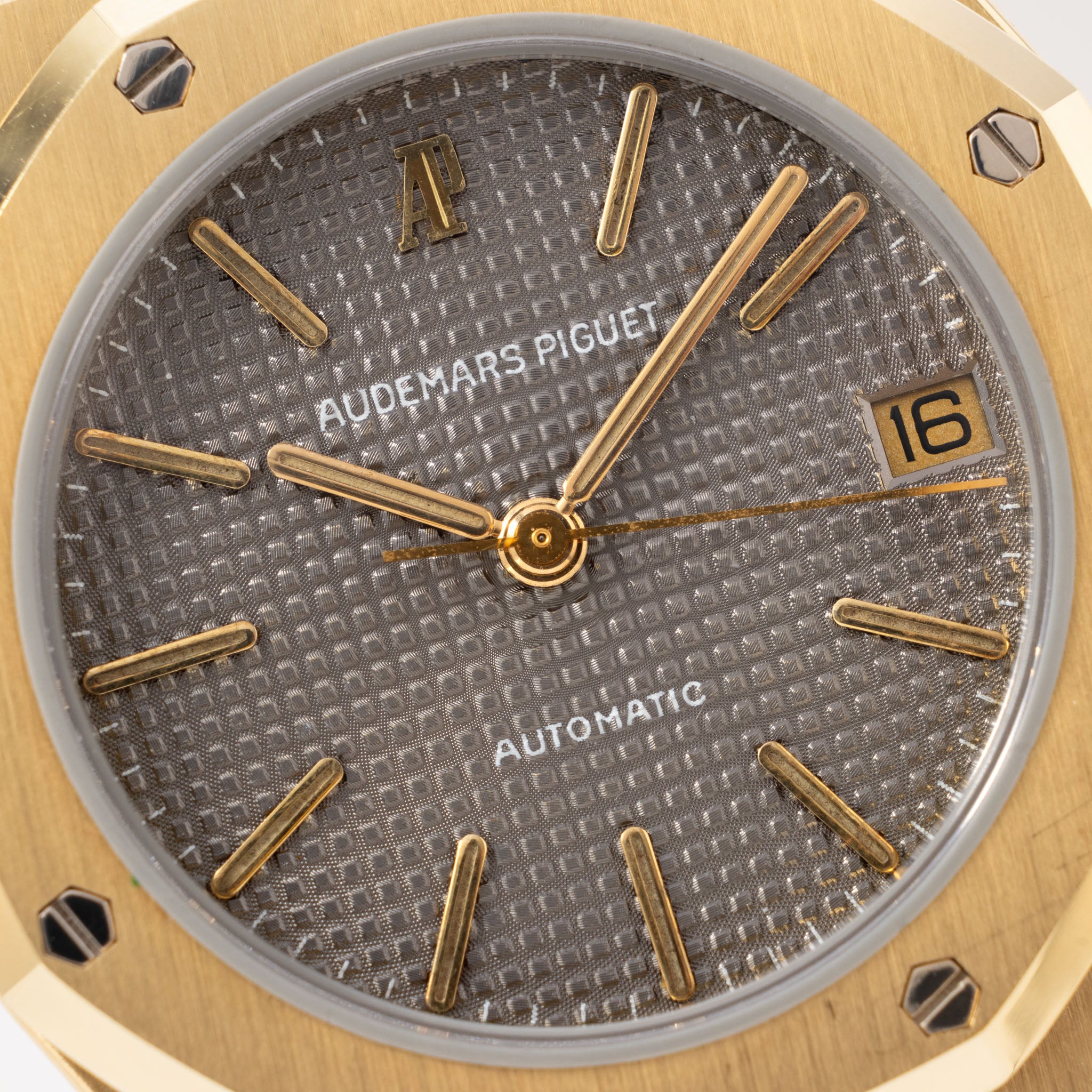 Audemars Piguet Royal Oak Yellow Gold Grey Dial ref 4100BA