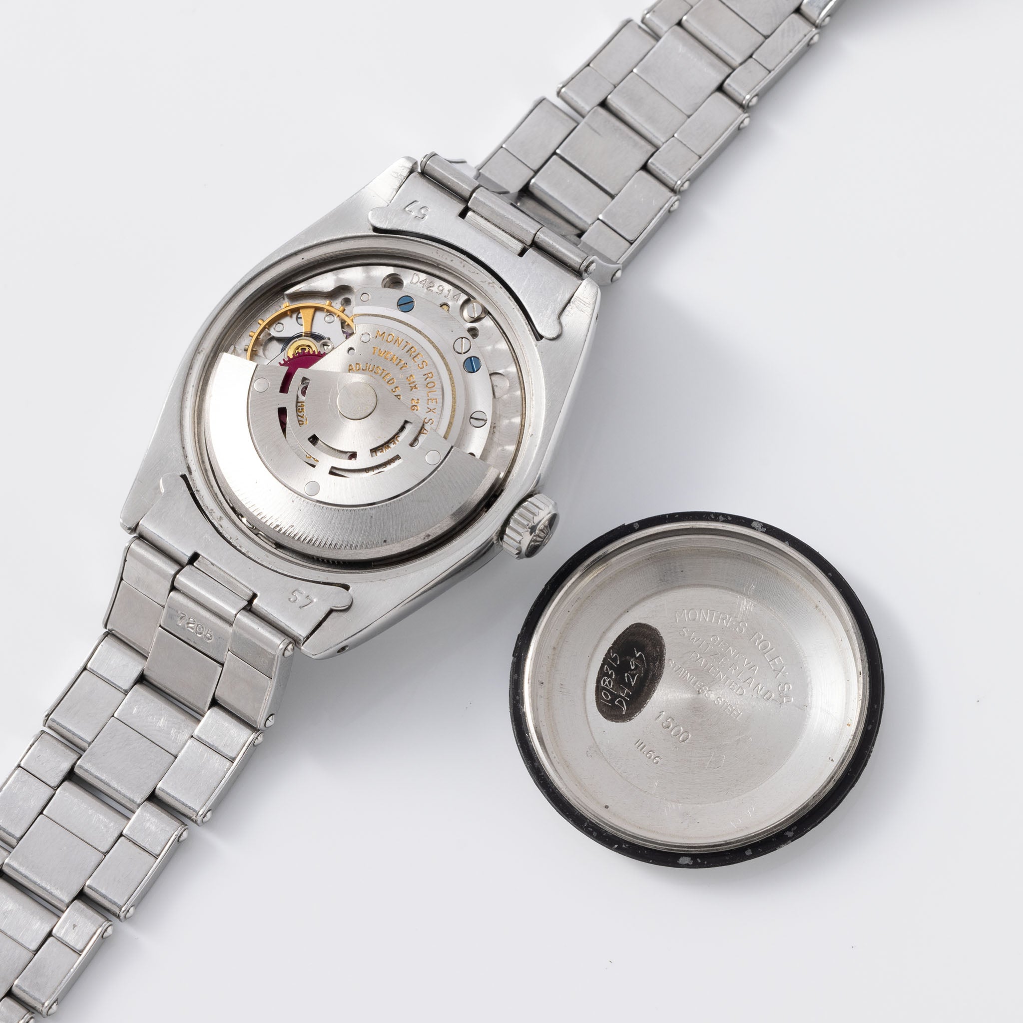 Rolex Oyster Perpetual Date Black Dial Silver Print 