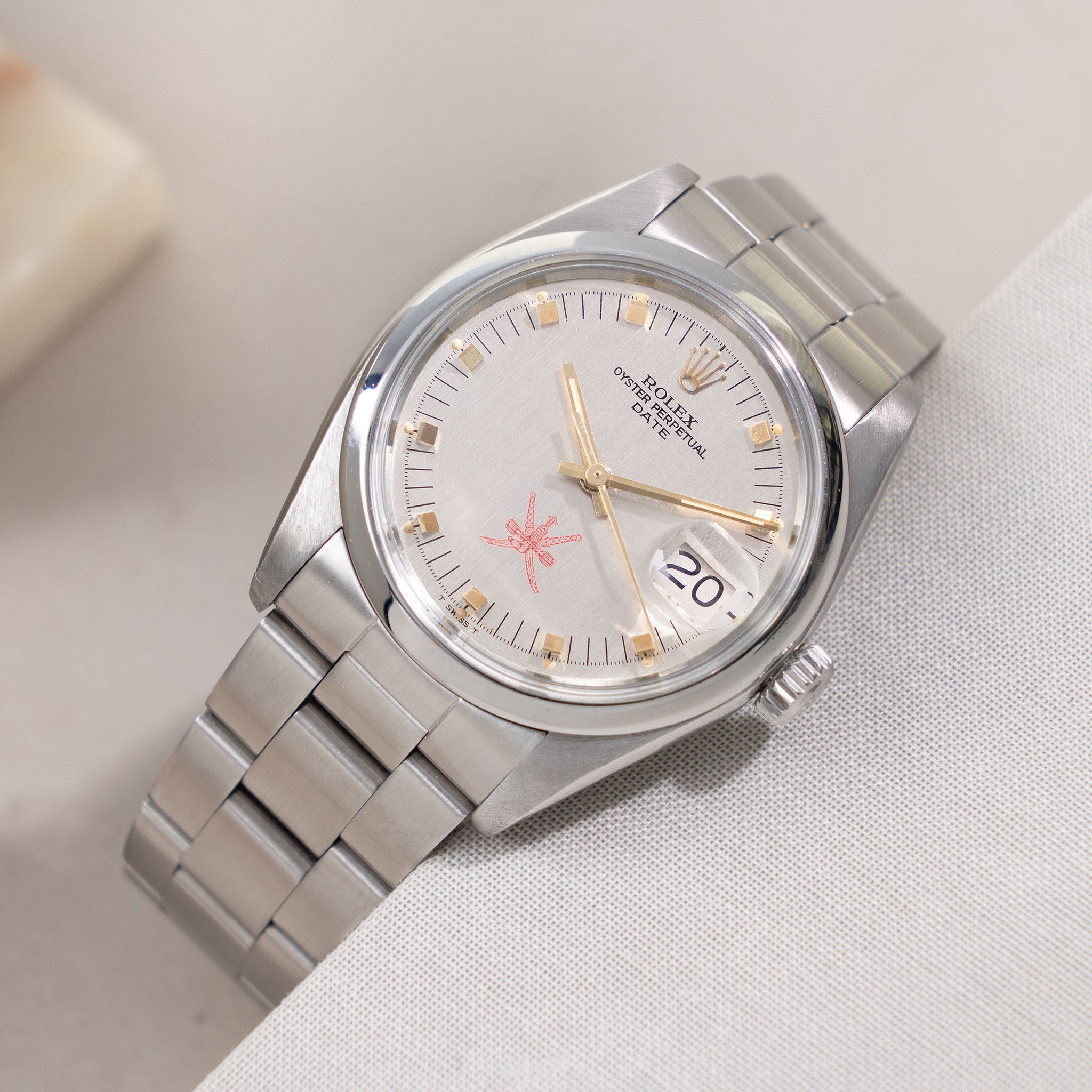 Rolex Oyster Perpetual Date Khanjar Dial Ref 1500