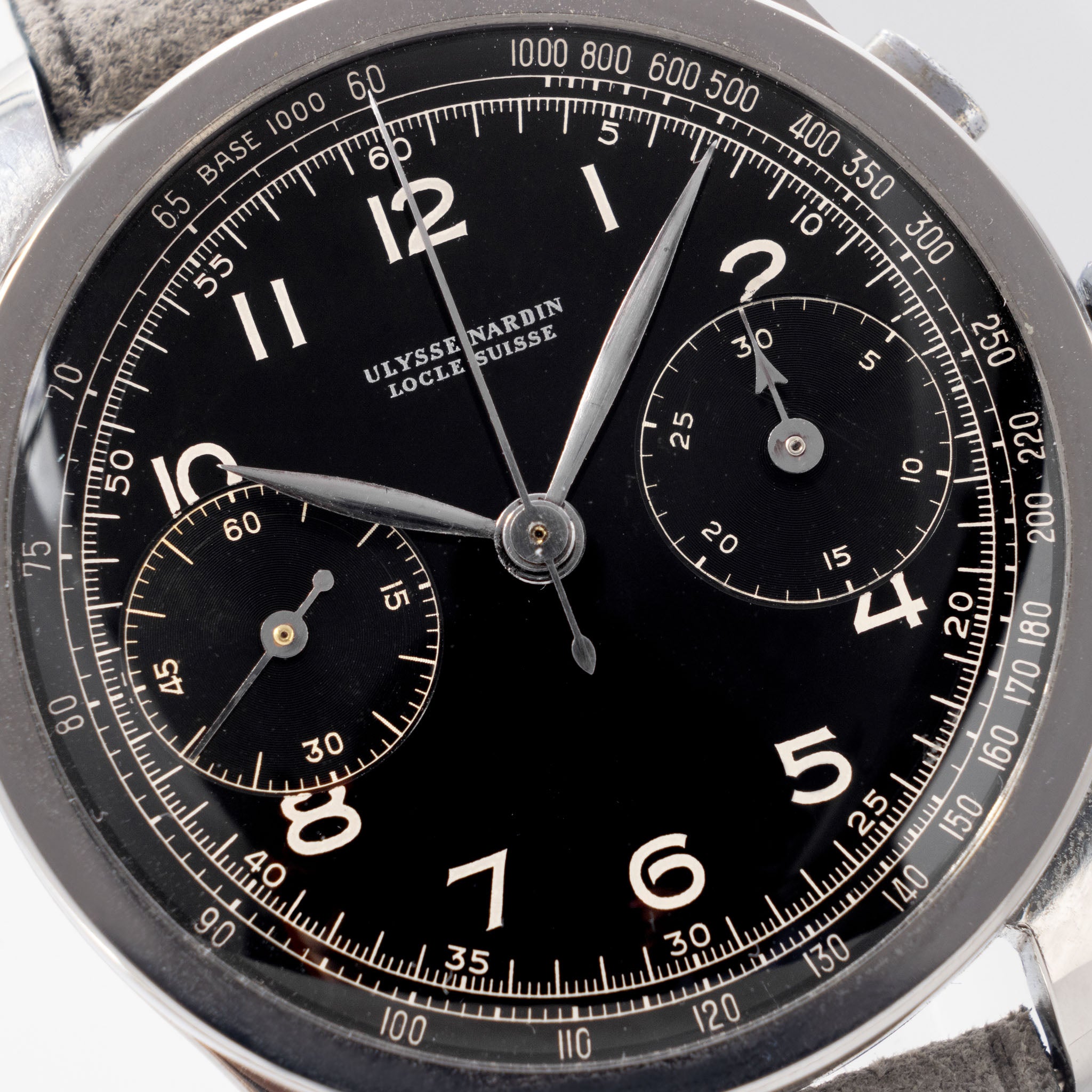 Ulysse Nardin Oversized Chronograph Galvanic Black Dial Valjoux 22