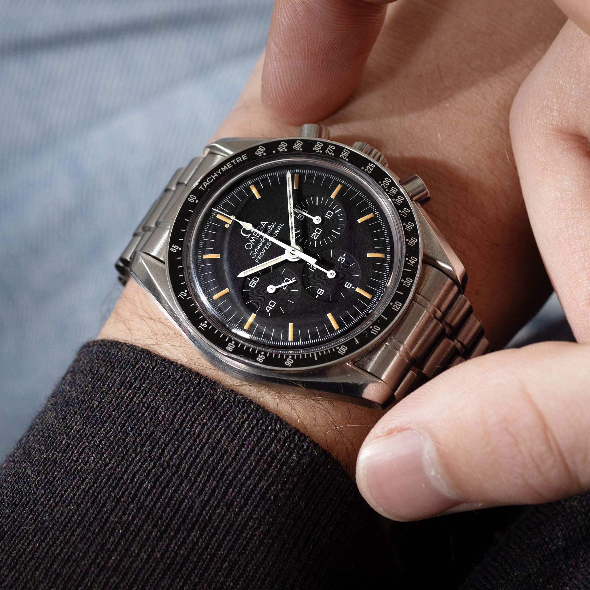 Omega Speedmaster Professional Tritium Dial Box and Papers Ref 145.0022 - incoming
