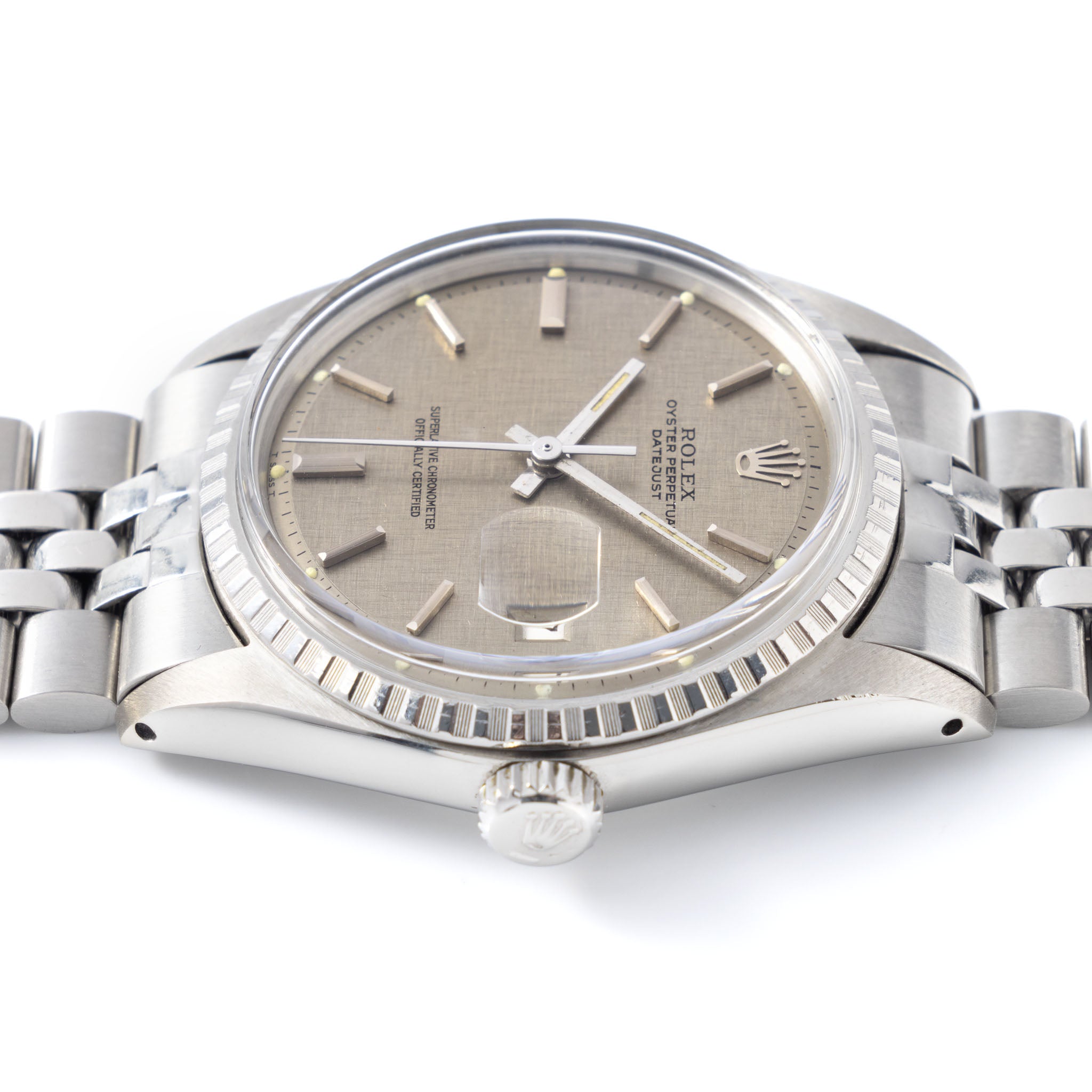 Rolex Datejust Grey Linen Dial Ref 1603