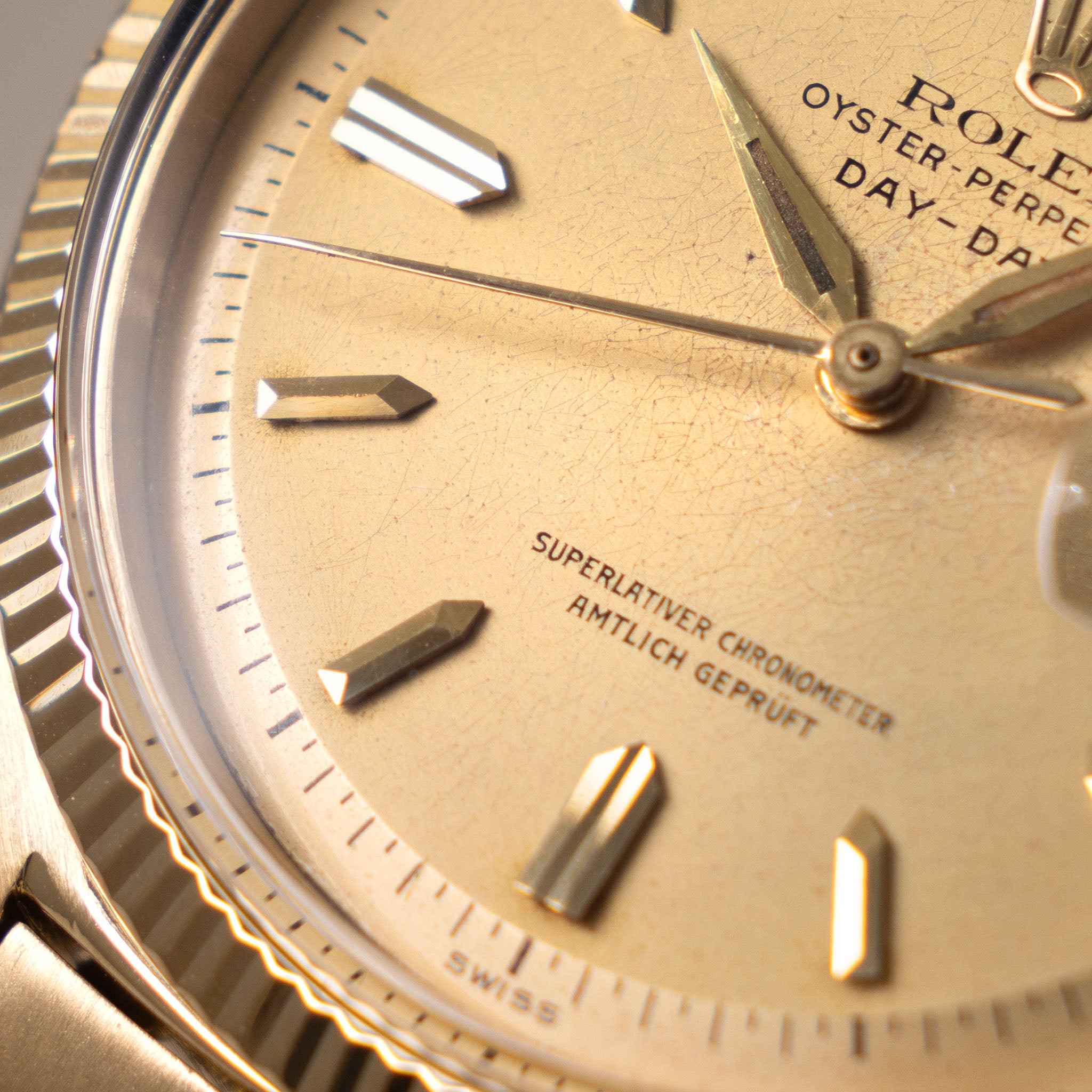 Rolex Day-Date Amtlich Geprüft Dial Big Logo Bracelet Ref 1803