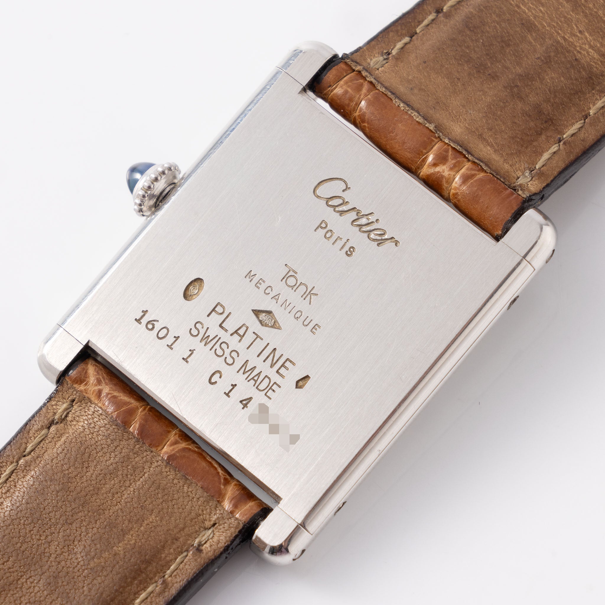 Cartier Tank Louis ultraflat platinum ref 1601 1 Pre-CPCP