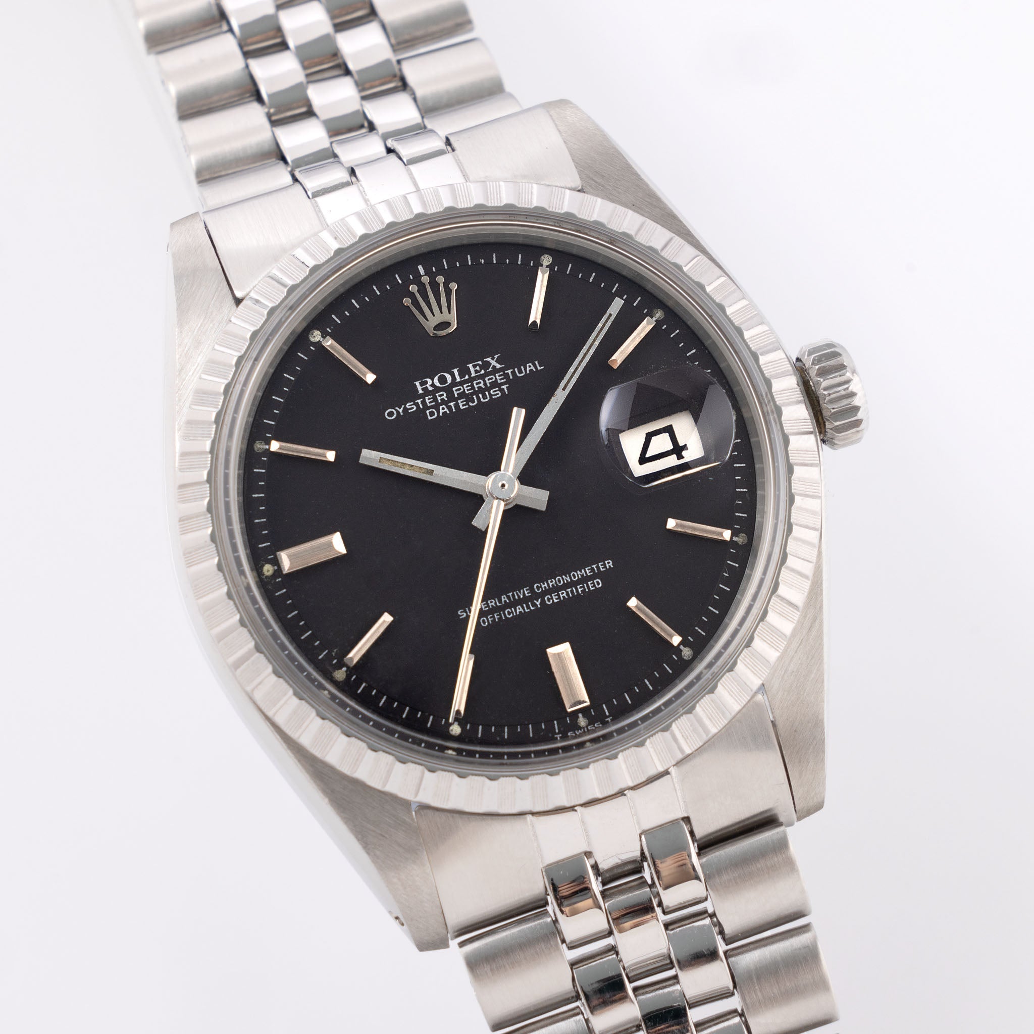 Rolex Datejust Matte Black Dial Ref. 1603