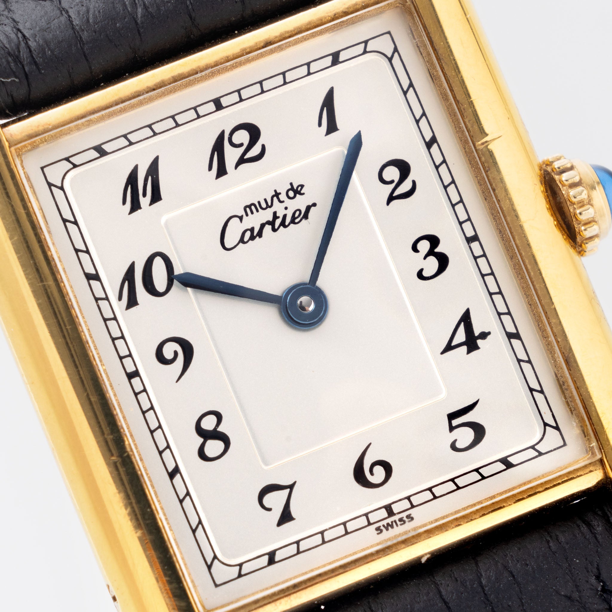 Cartier Tank Must de Cartier Ref. 59005 silver dial Breguet numerals Box and paper set