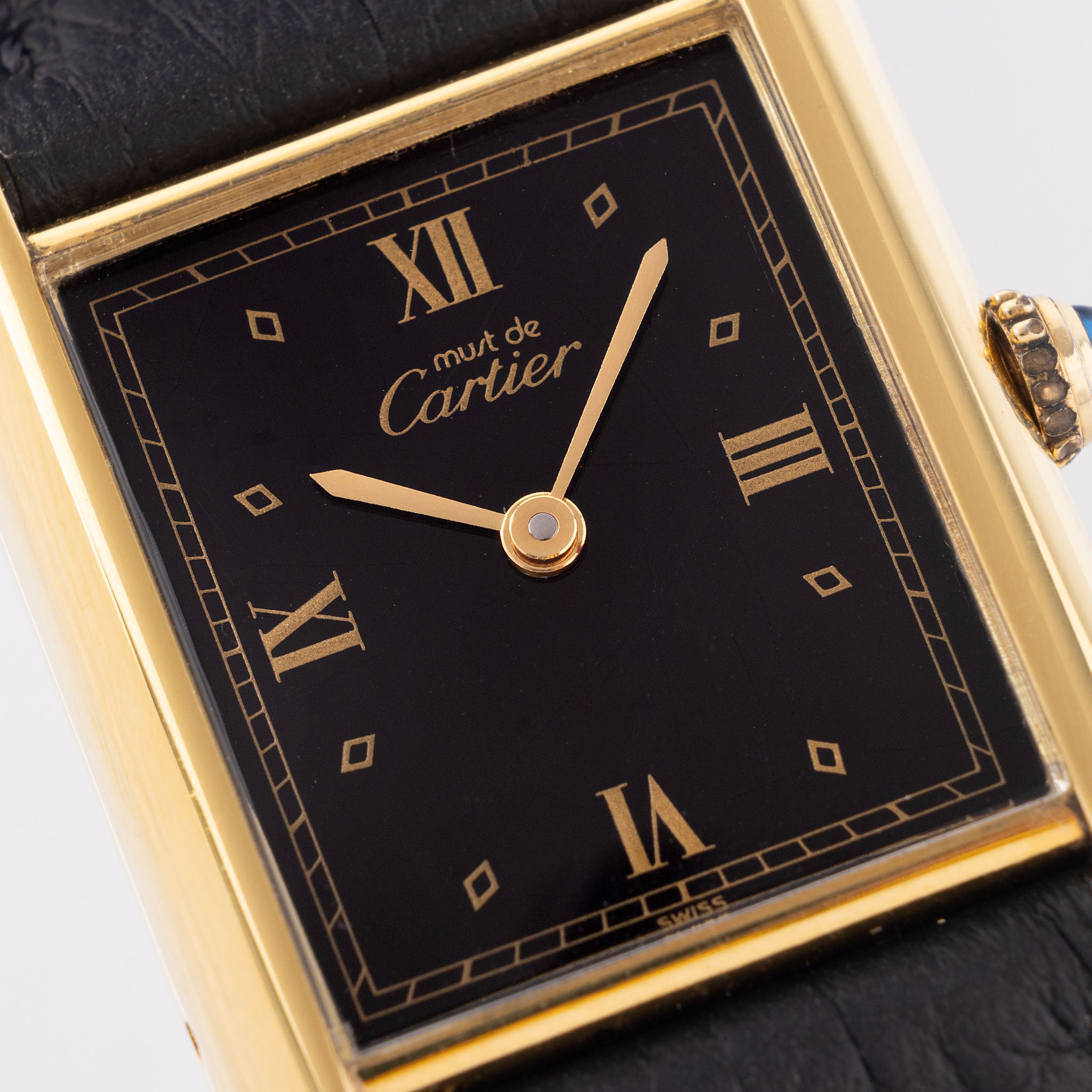 Cartier Tank Must de Cartier Black Dial with Box and Papers Ref. 59005