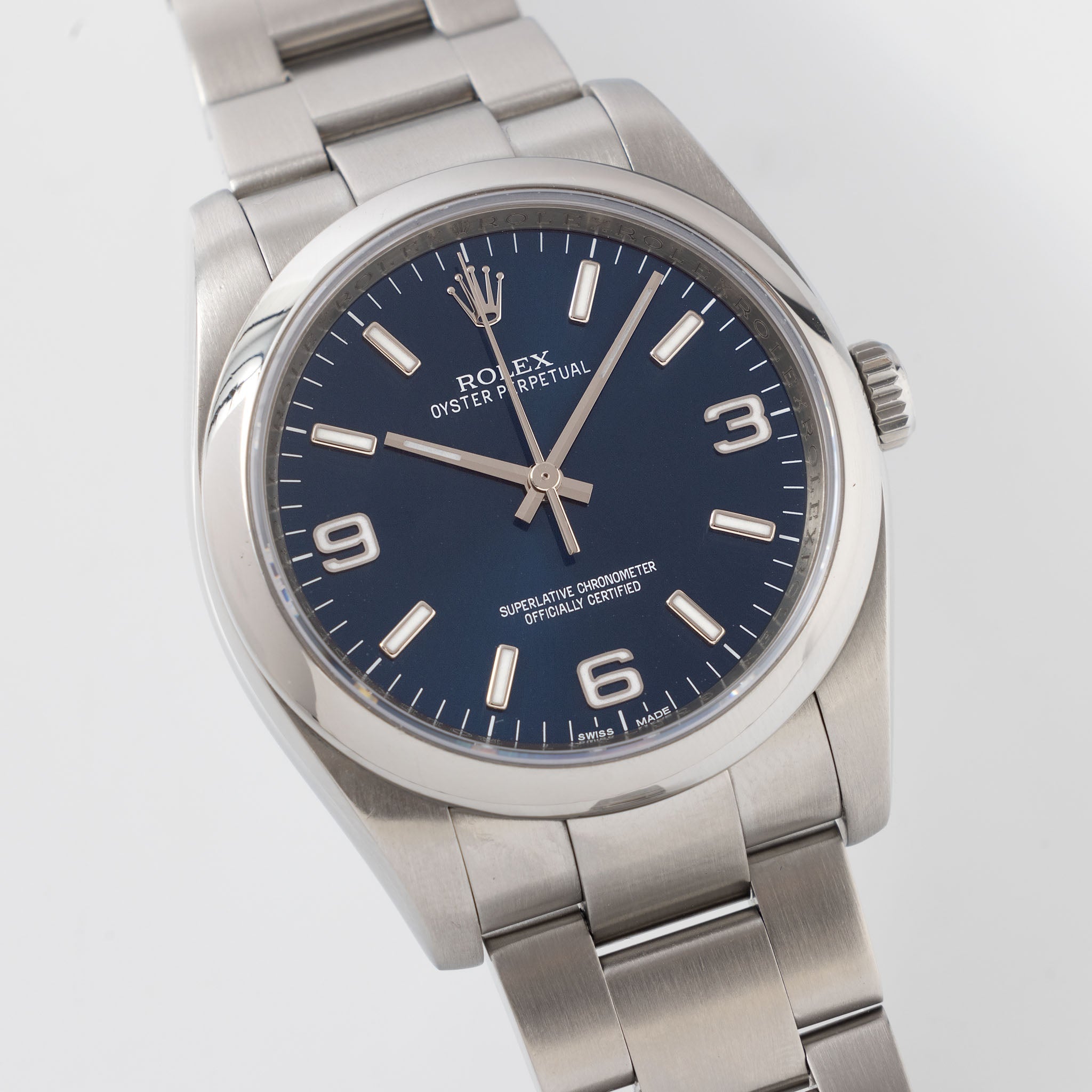 Rolex Oyster Perpetual 36 Blue Explorer Dial Ref. 116000