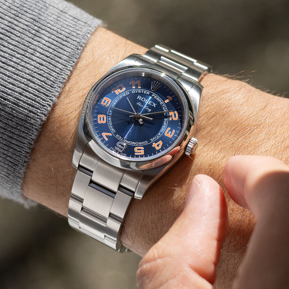 Rolex Air King Concentric Blue Dial Ref 114200 rolex-air-king-concentric-blue-dial-ref-114200