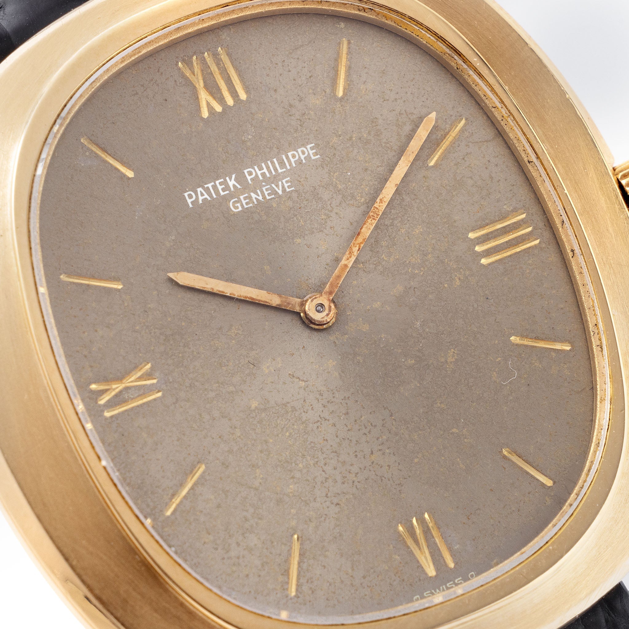 Patek Philippe “Grand Ellipse” in 18k Yellow Gold Tropical Dial Ref 3589