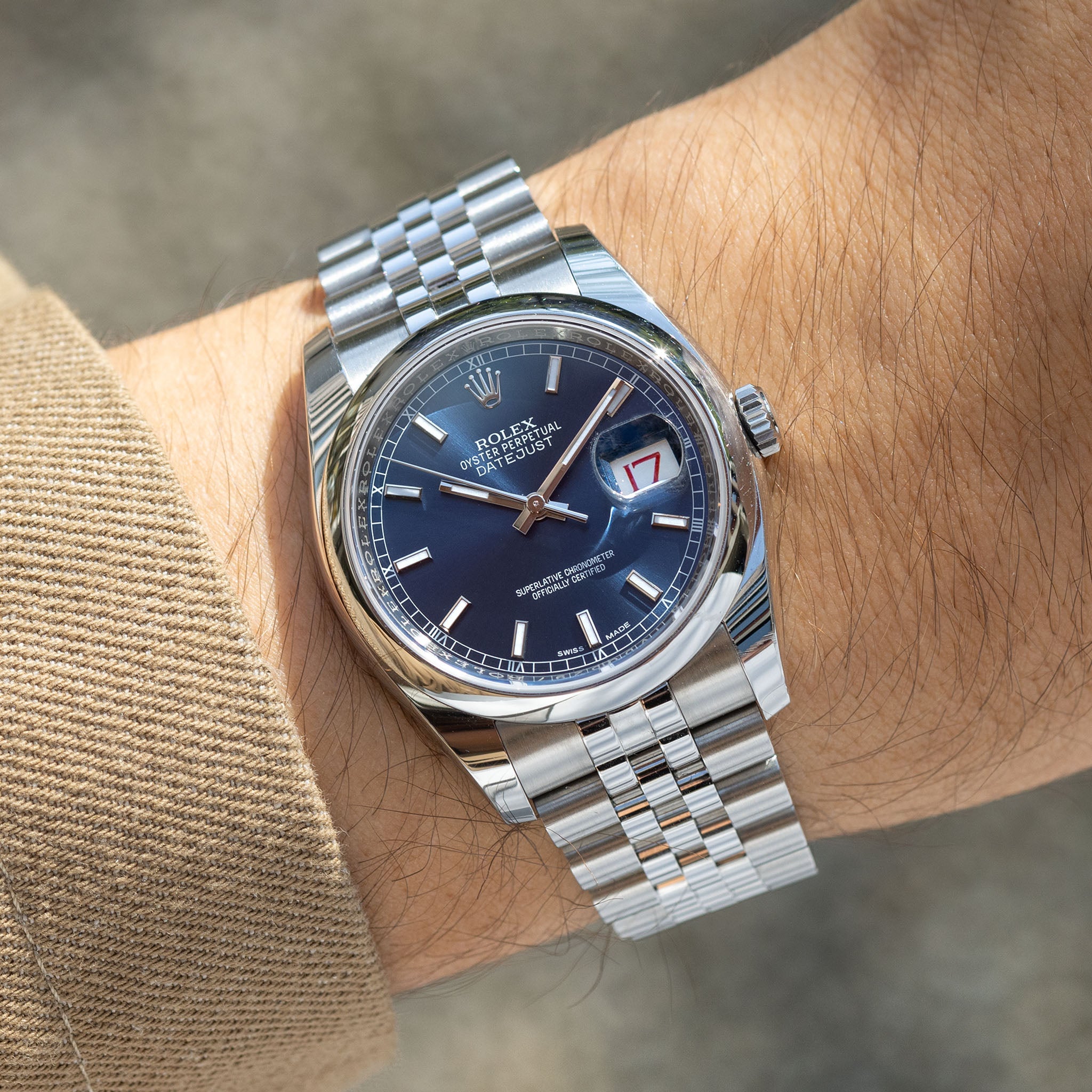 Rolex Datejust Blue Dial Full-Set Ref. 116200