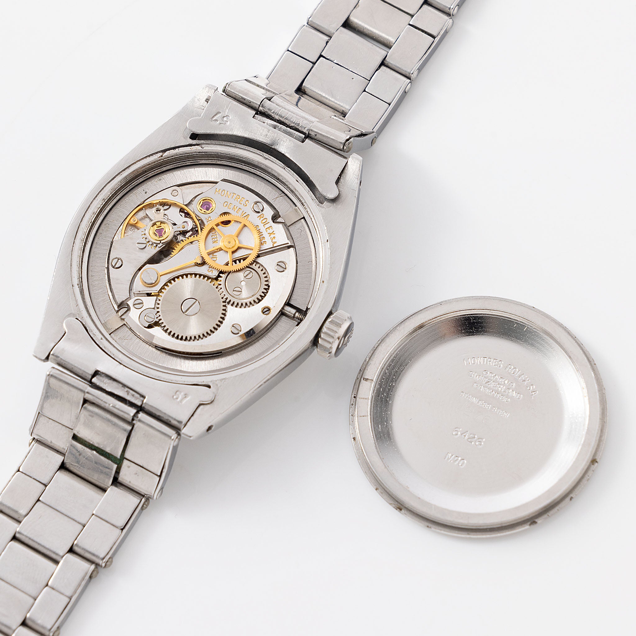 Rolex Oyster Precision Silver Linen Dial "Fuerza del Perú" Ref. 6426