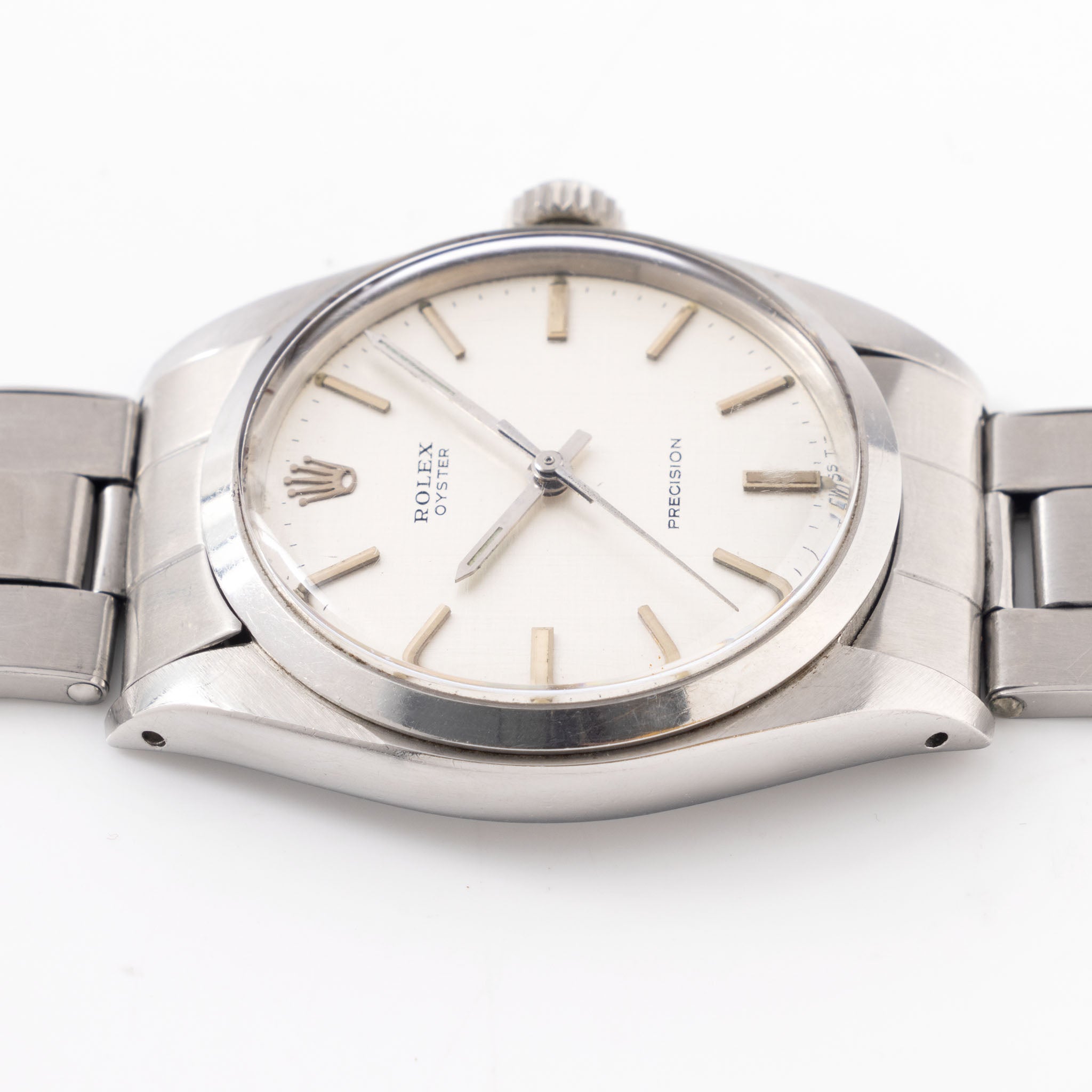 Rolex Oyster Precision Silver Linen Dial "Fuerza del Perú" Ref. 6426