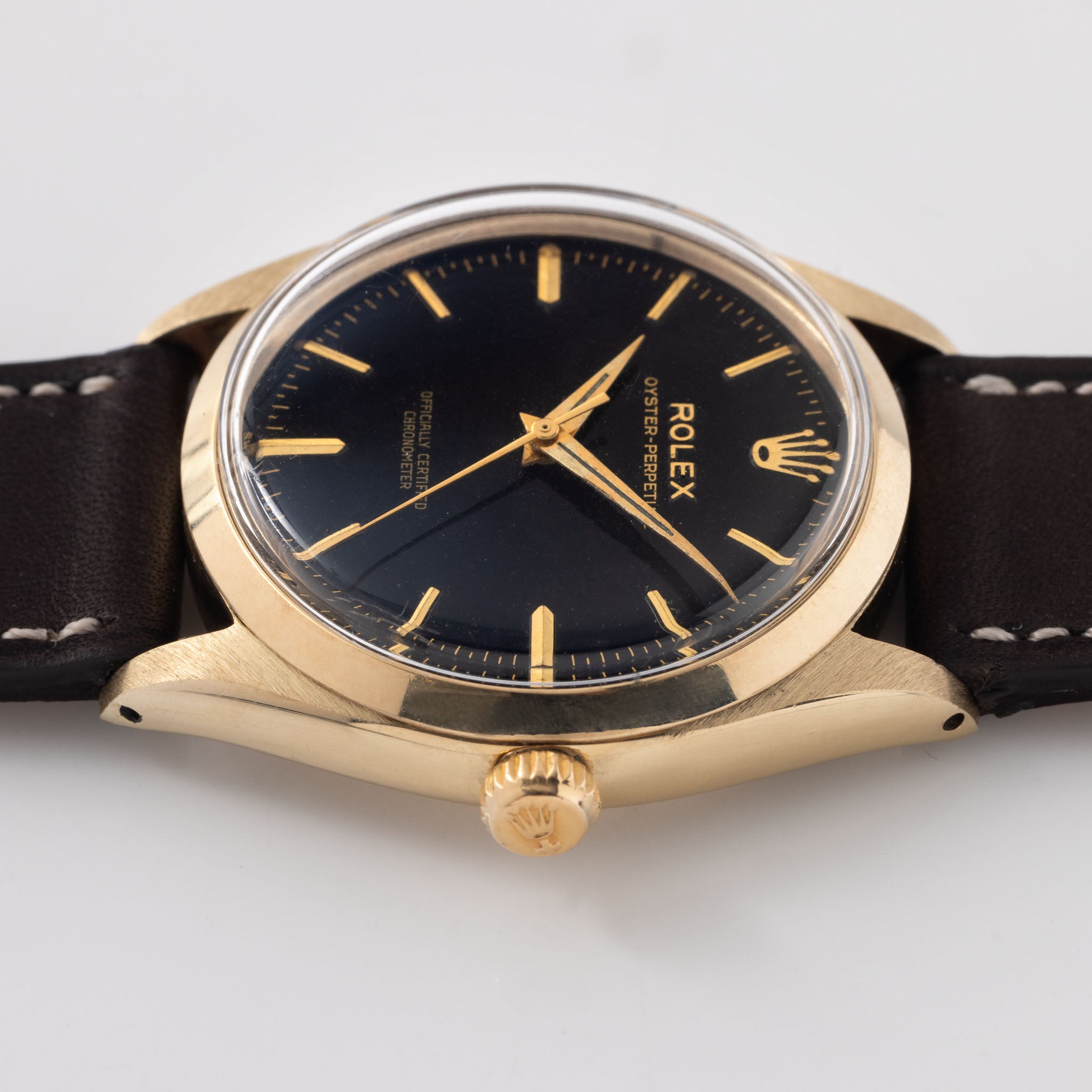 Rolex Oyster Perpetual "OCC" Gilt Dial in 9kt Yellow Gold Ref. 6564