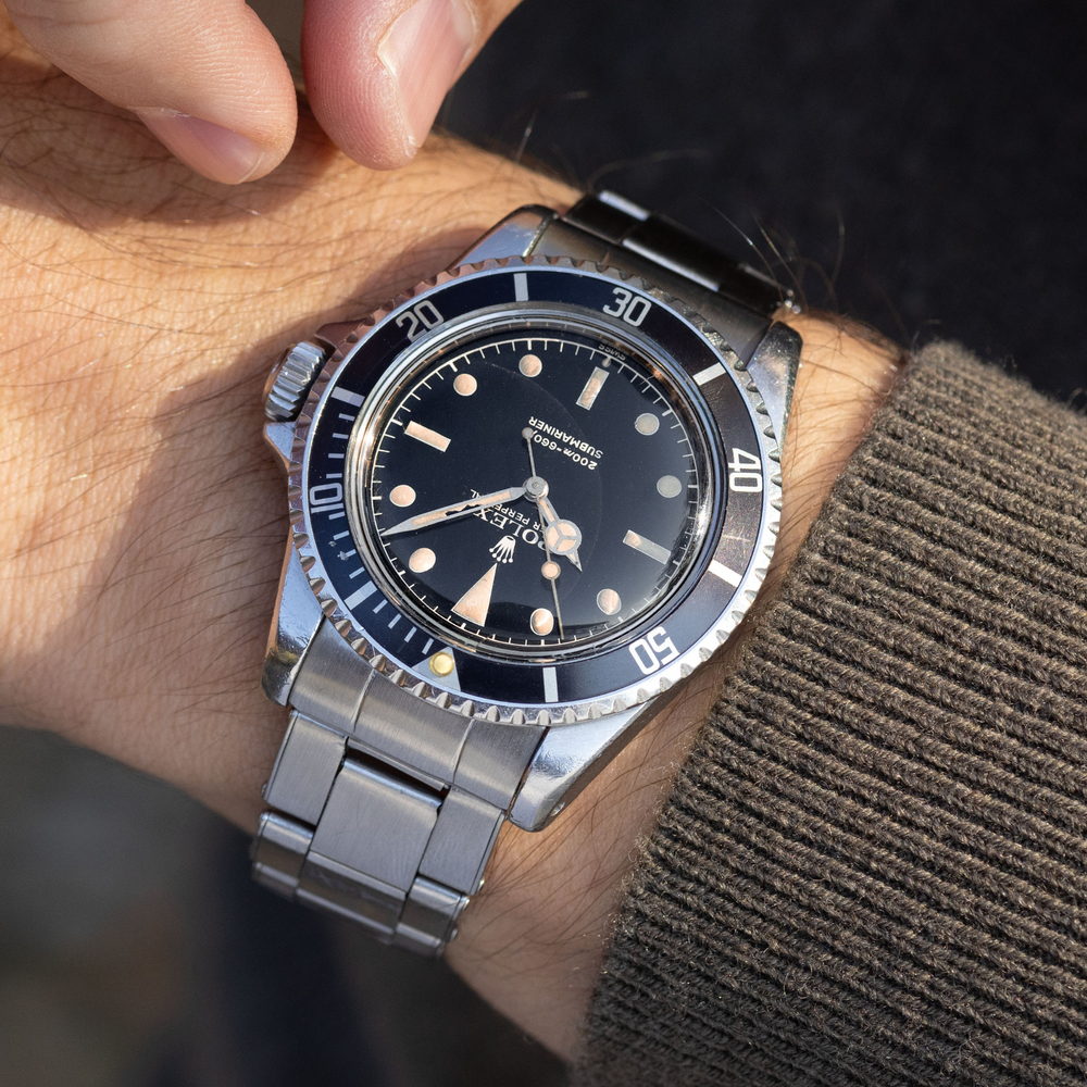 Rolex Submariner 5512 two liner Chapter ring Gilt dial 