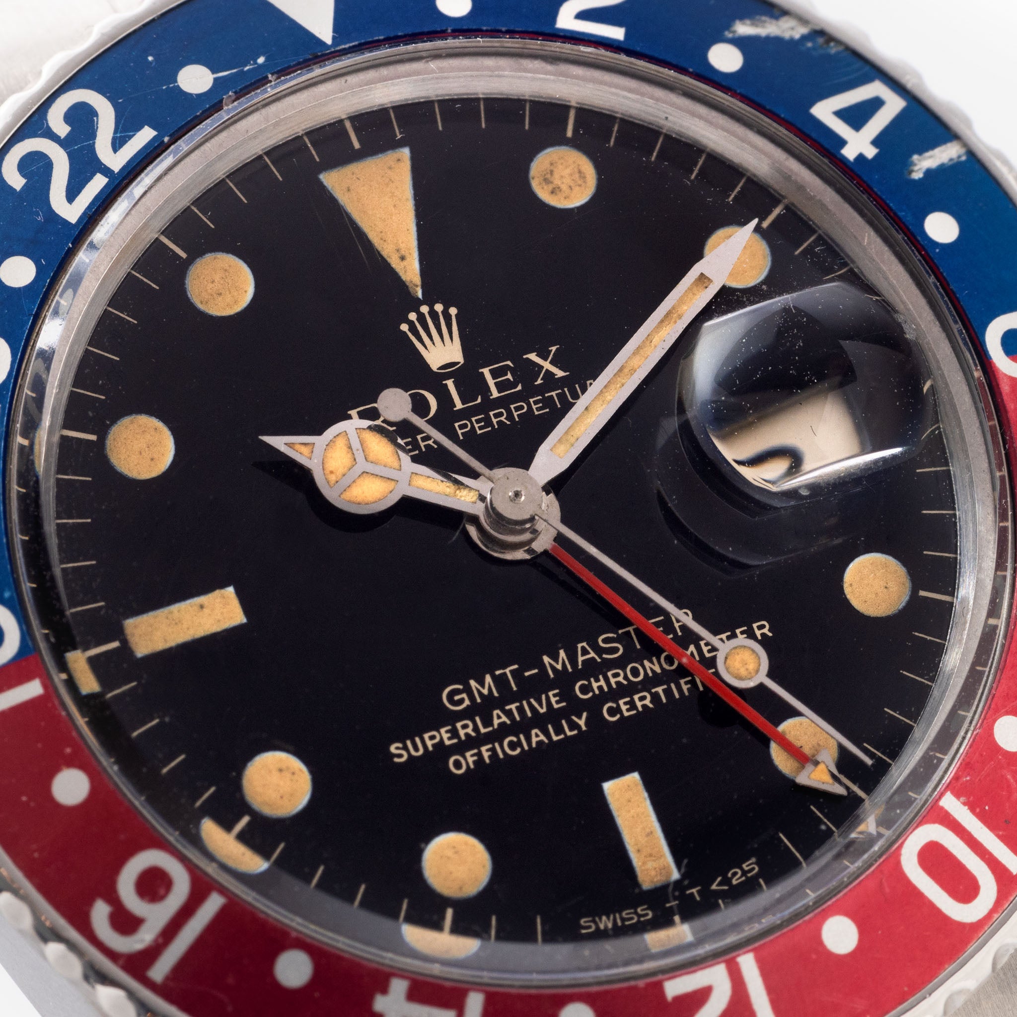 Rolex GMT-Master Gilt Dial Ref. 1675 with Original Box and Service Receipts